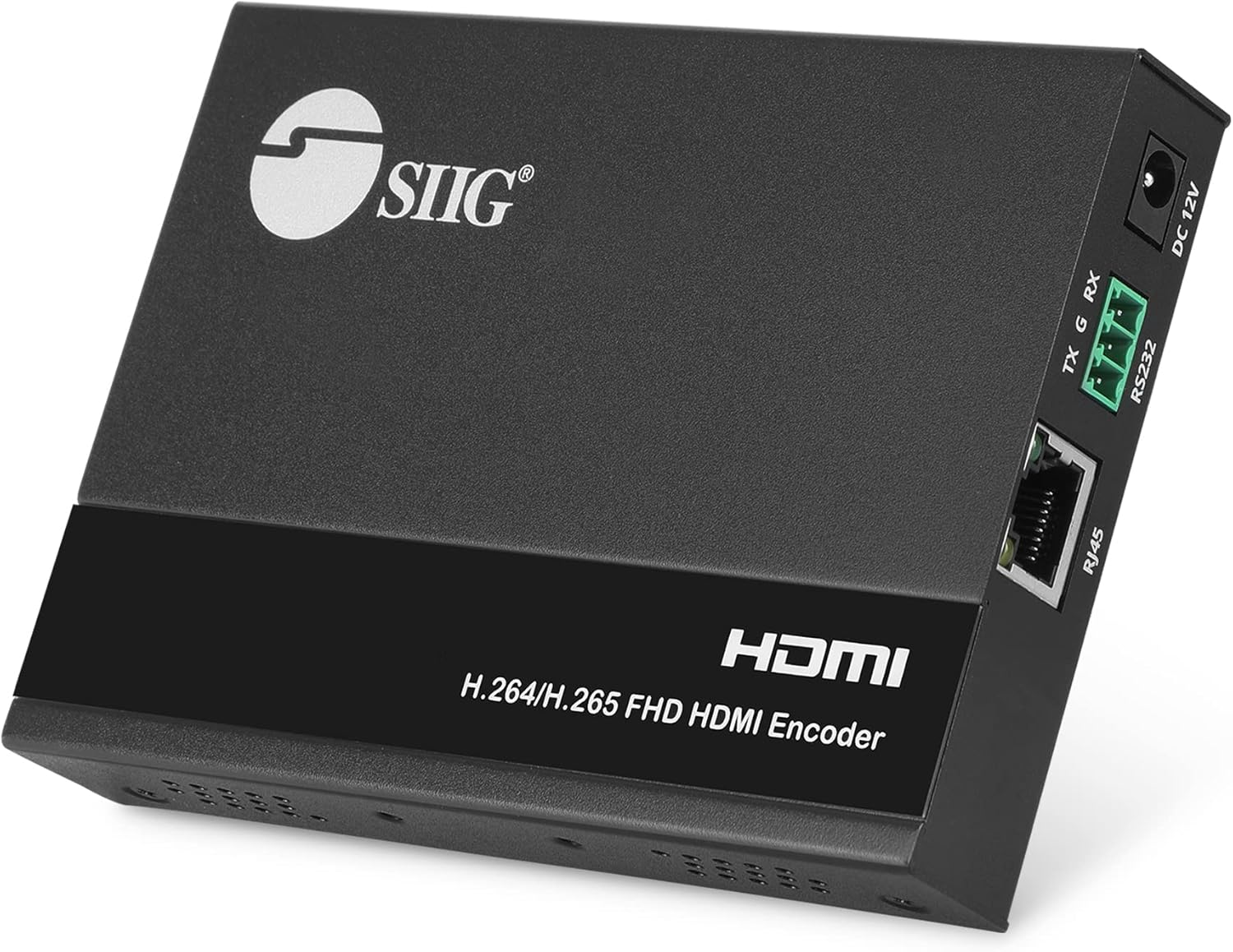 SIIG H.265 H.264 HDMI IPTV Encoder 1080p 60Hz, Loopout, Audio Extraction/Embedding, GUI, Live Stream/Broadcast to YouTube, Facebook, Twitch, VLC Software, etc, RTSP, RTMP, RTMPS, HLS, Multicast