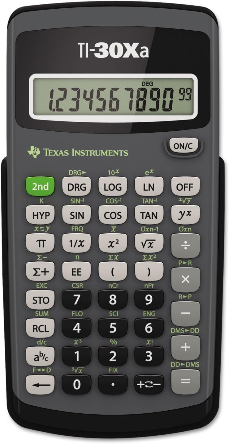 Texas Instruments Ti-30Xa Scientific Calculator, 10-Digit Lcd, Case of 2