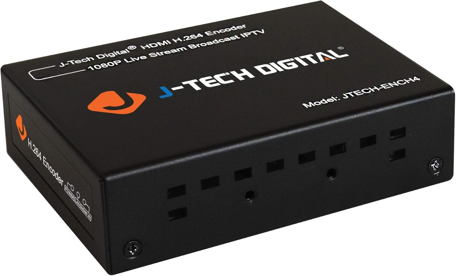 J-Tech Digital H.264 IPTV HDMI Video Encoder 1080P 60Hz for Live Stream Broadcast on YouTube, Facebook, Twitch, Supports RTSP, RTP, RTMPS, RTMP, HTTP, UDP, ONVIF, with J-Tech Digital Control App