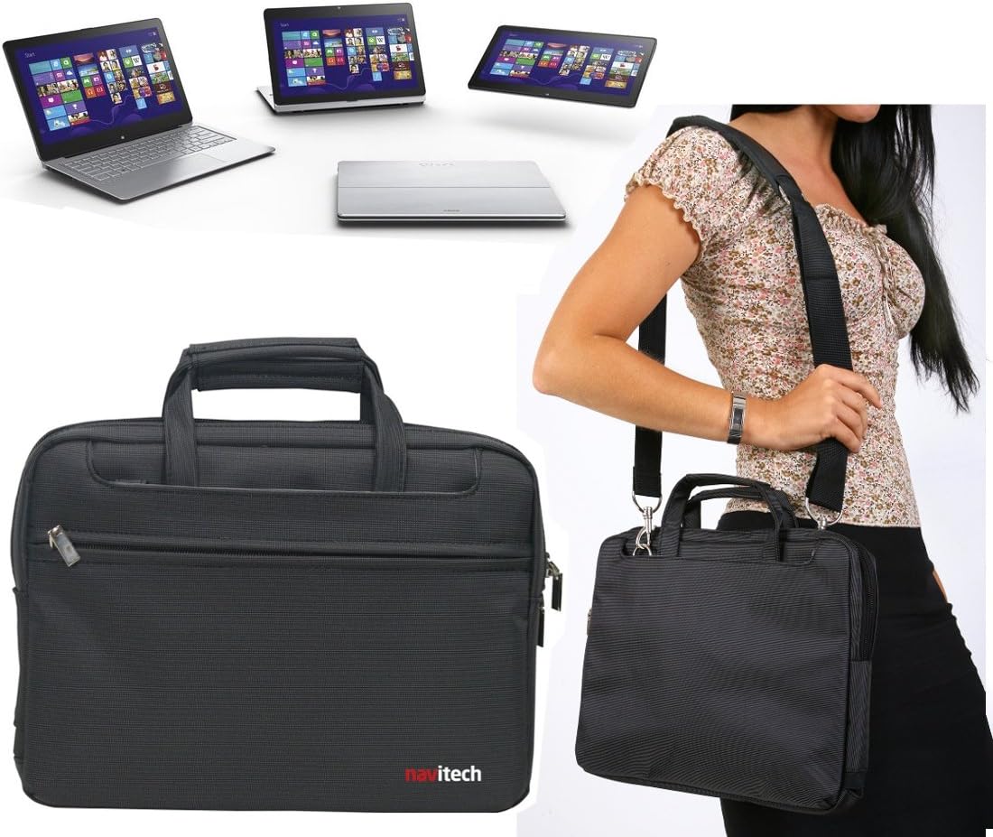 Navitech Black Ultrabook/Laptop/Notebook Case Cover Bag Compatible with The Sony Vaio Fit 11A Flip PC