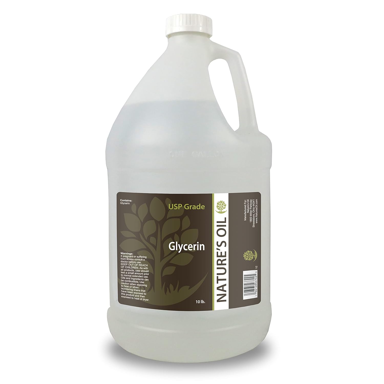 Nature’s Oil (USP Grade) Vegetable Glycerin 99.7% (10 lbs) 1 Gallon