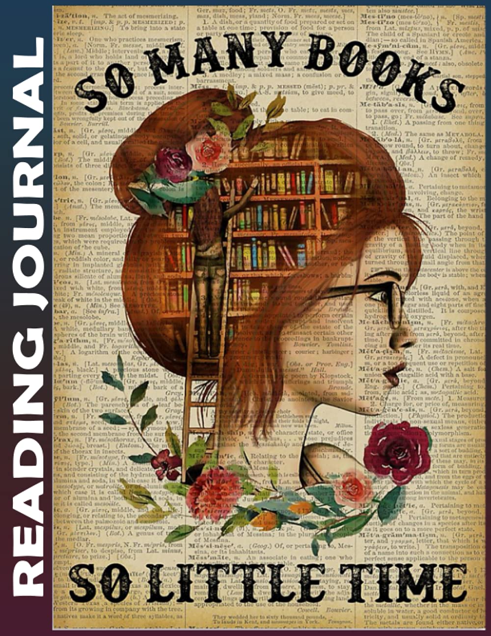 Reading Journal: so many books reading redhead For Reviewing All of Your Favorite Books, Track the Books You Read and Create a Personal Reading Record to Look Back On, Reading Log