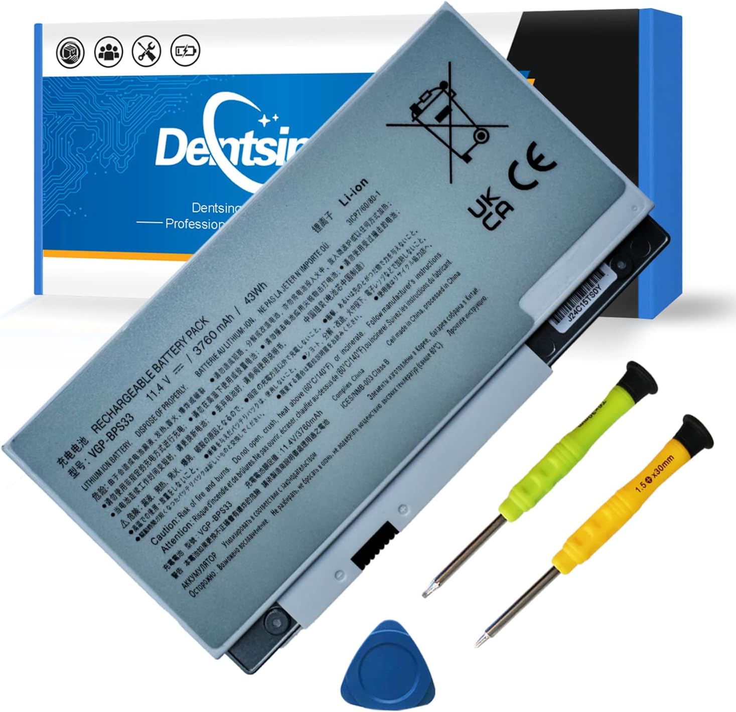 Dentsing VGP-BPS33 Replacement Battery Compatible with Sony Vaio Svt-14 Svt-15 T14 T15 Touchscreen Ultrabooks VAIO SVT14126CXS SVT14127CGS SVT14128CC SVT14127CG SVT14127CH Vaio SVT141A11L