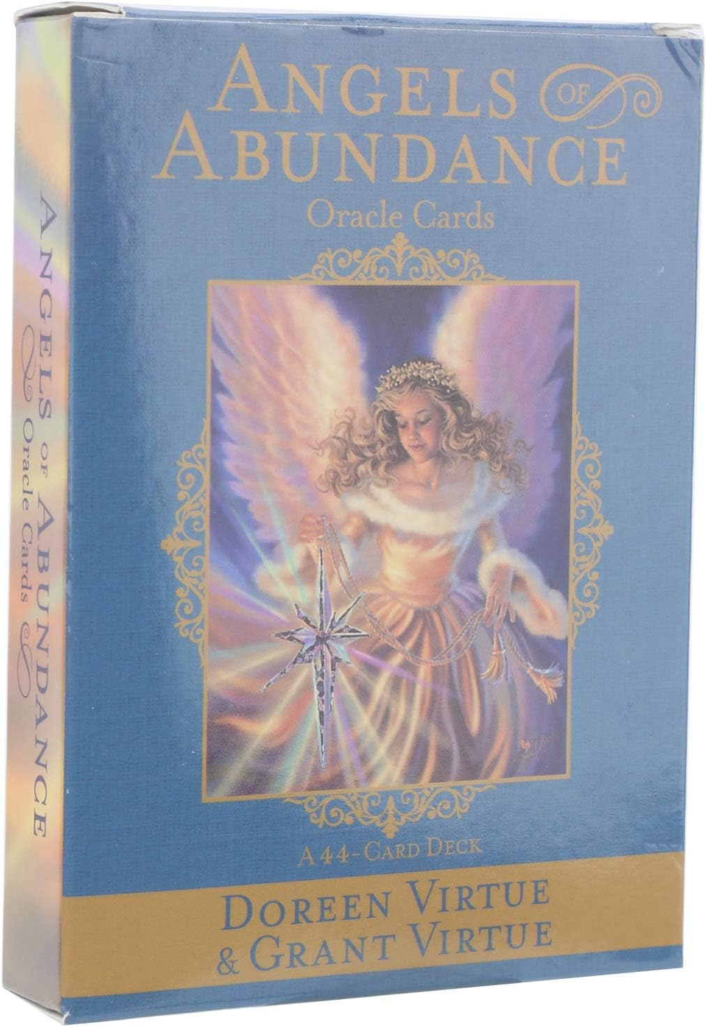 Tarot Cards, Angels of Abundance Oracle Cards 44 Cards Exquisite Light Weight Small Size Tarot Card Deck Safe and Eco Friendly Easy To Carry Durable