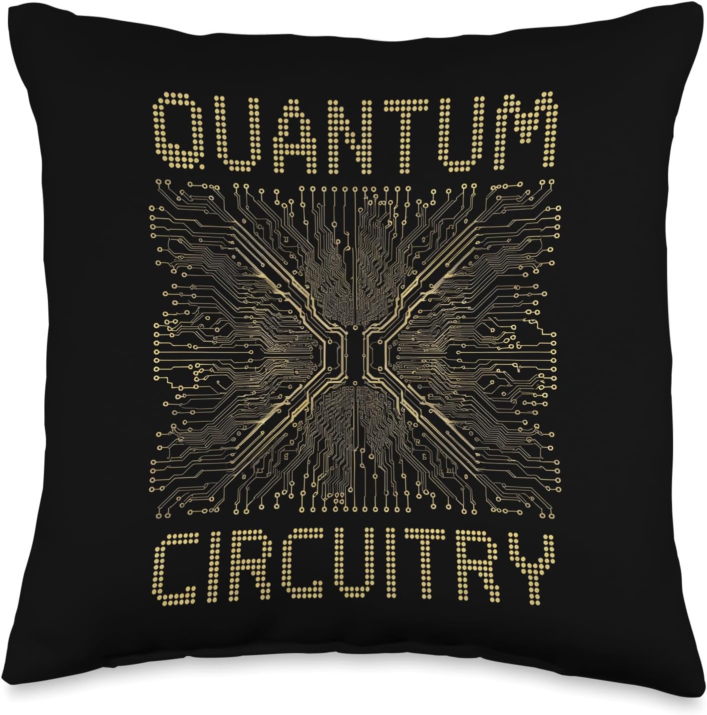 Quantum Circuitry AI Artificial Intelligence Graphic Throw Pillow