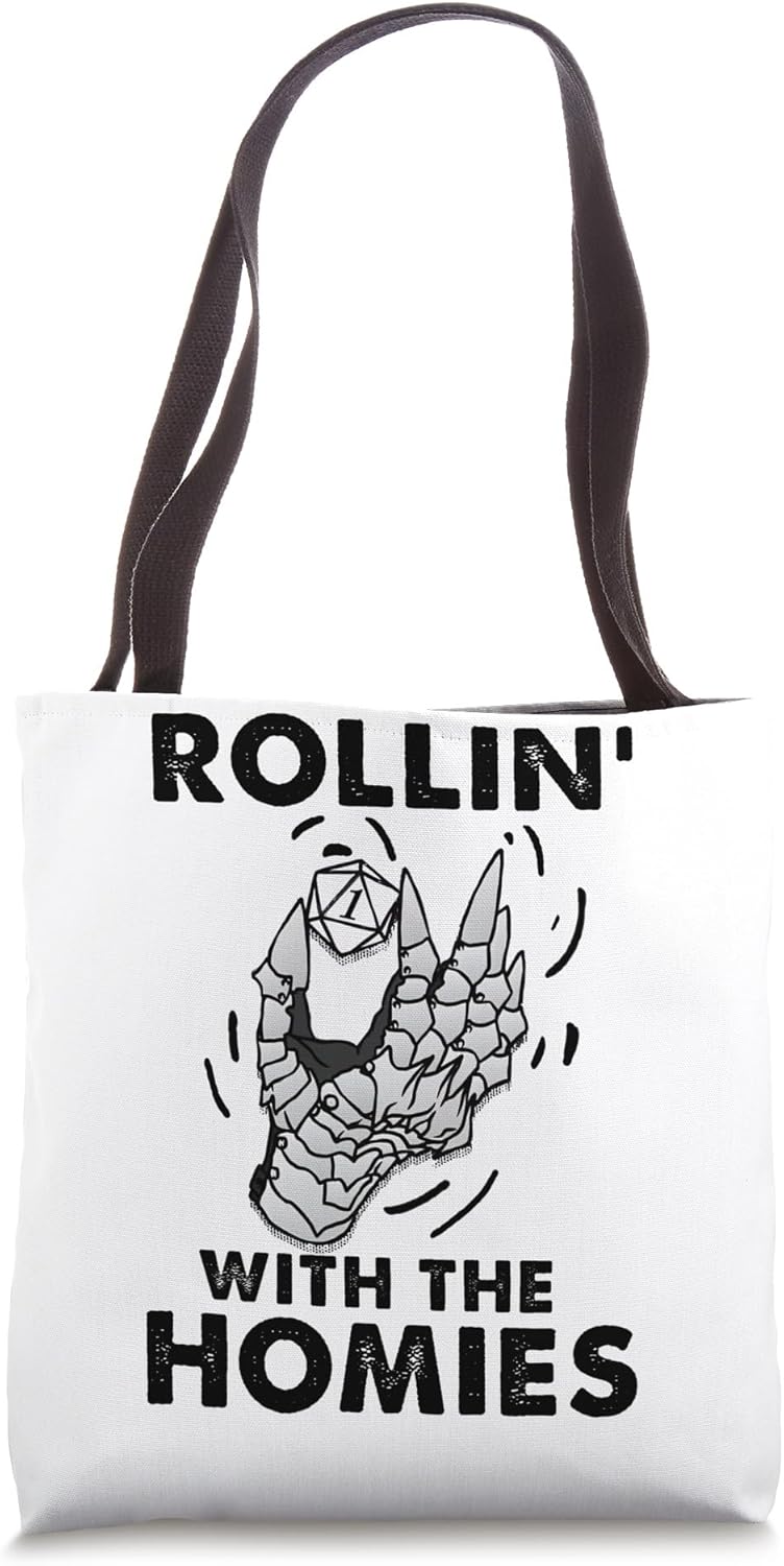 Rolling With My Homies Skull Hand Dice One Rollin’ Tote Bag