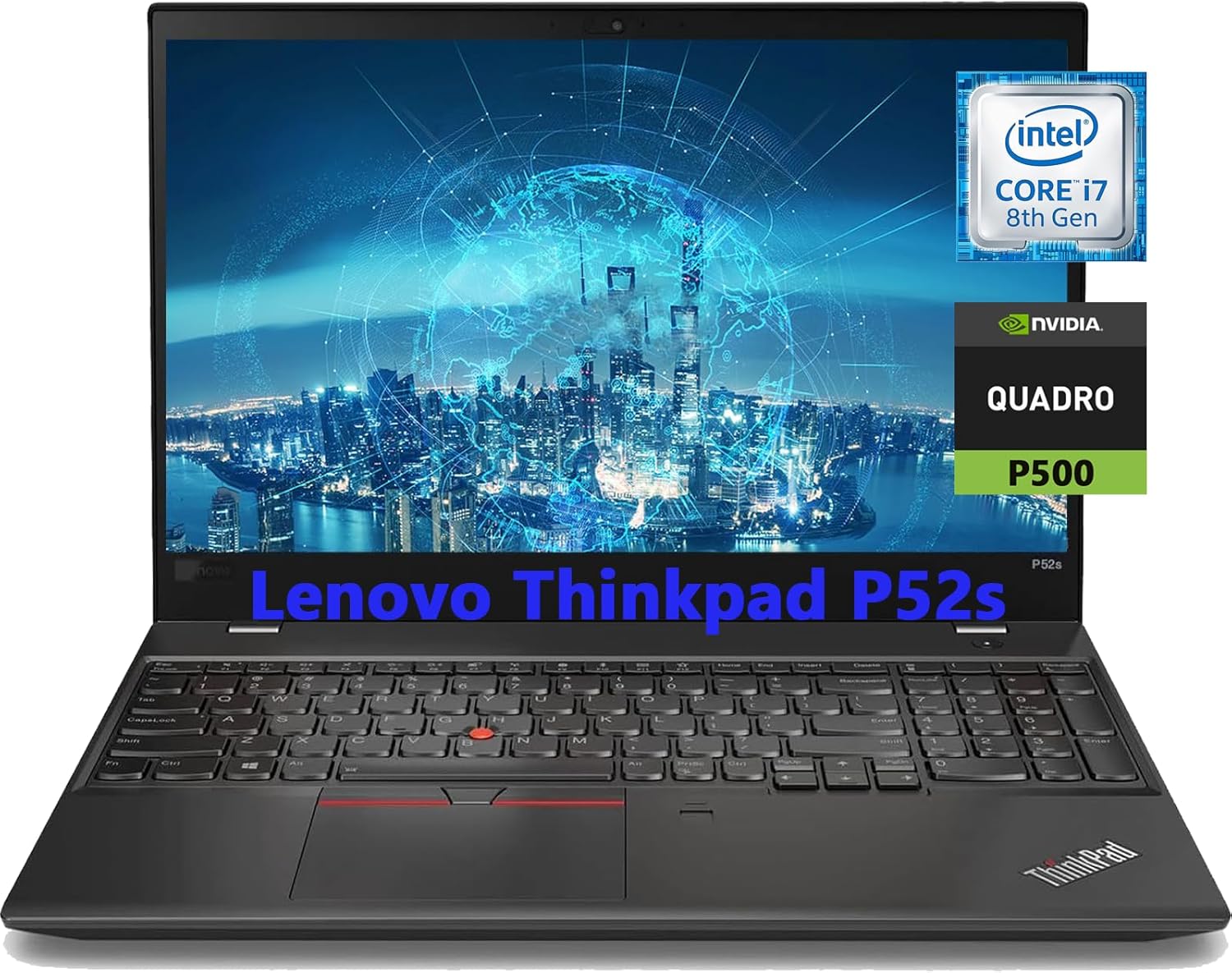 Lenovo Thinkpad P52s Mobile Workstation Laptop, 15.6″ FHD Laptop Computer, Quad Core i7-8650 4.2GHz, 16GB RAM, 512GB SSD, NVIDIA Quadro P500, Windows 10 Pro (Renewed)