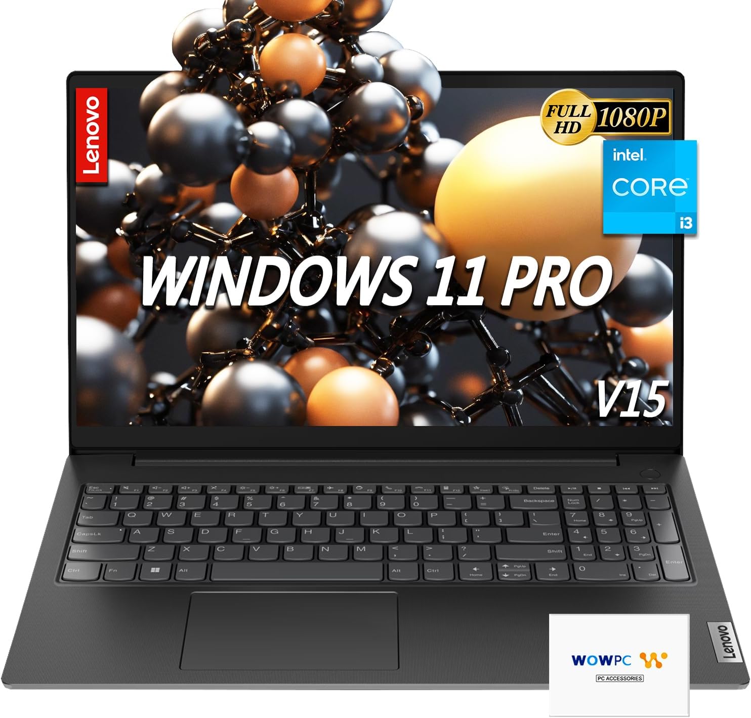 Lenovo New V15 Business Laptop | Intel i3-1315U 6-core Processor (Up to 4.5GHz) | 16GB RAM | 1TB SSD | 15.6″ FHD Low Blue Light Display | Ethernet RJ-45 | Windows 11 Pro | WOWPC Recovery USB