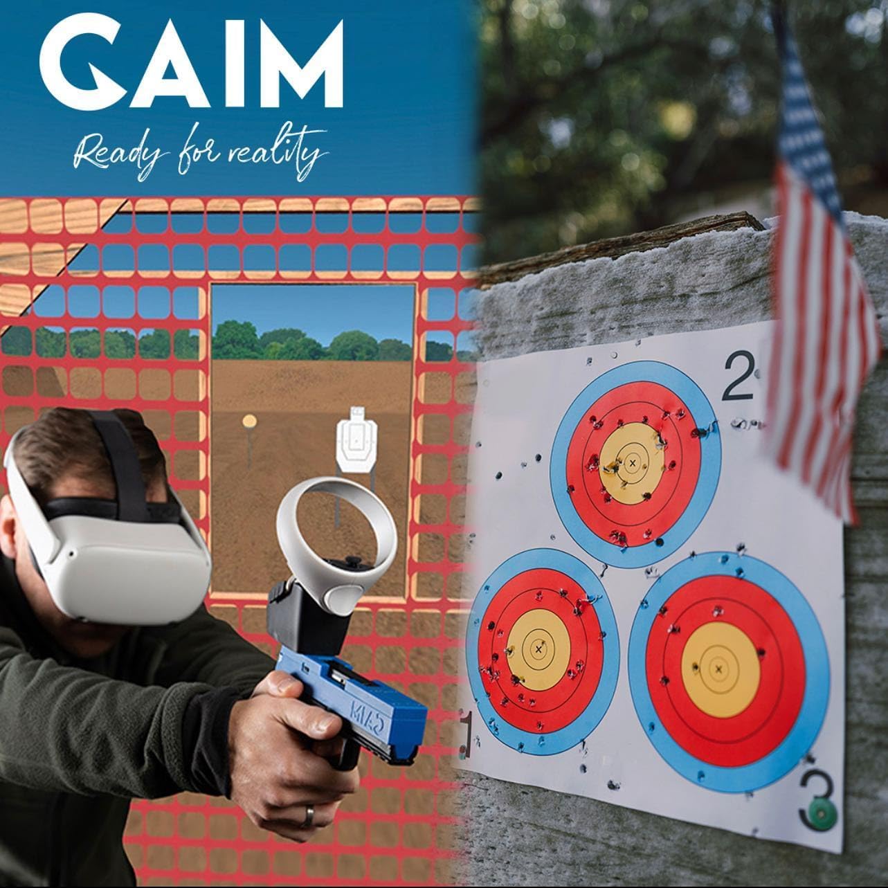 GAIM Complete Virtual Reality Simulator | Hunting and Sport Shooting | Laminate Stock Edition