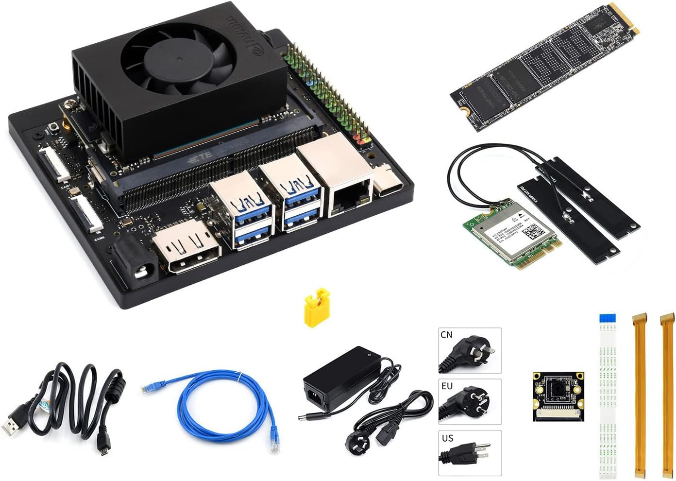 Waveshare Jetson Orin NX AI Development Kit for Embedded and Edge Systems, with 16GB Memory Jetson Orin NX Module Kit A