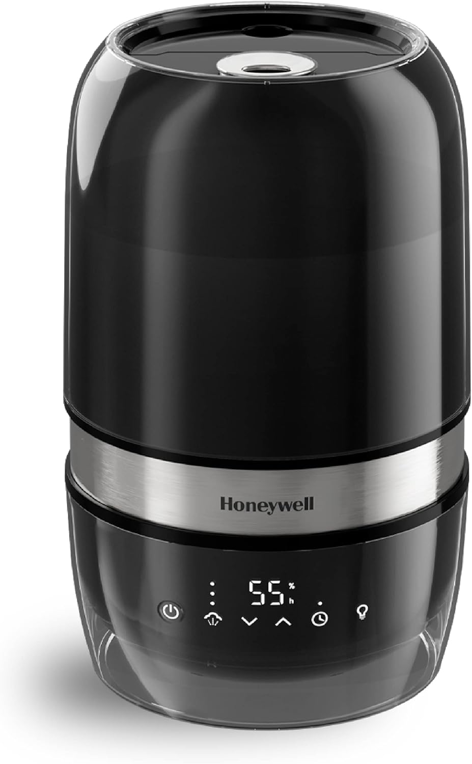 Honeywell Reflection Ultrasonic Cool Mist Humidifier. Cool Mist Top Fill Humidifier for Medium Room, Bedroom, Kids Room, and Office. Helps relieve cough and congestion – Black, HUL900B