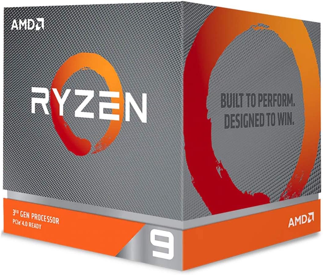 AMD Ryzen 9 3900X 12-core, 24-thread unlocked desktop processor with Wraith Prism LED Cooler