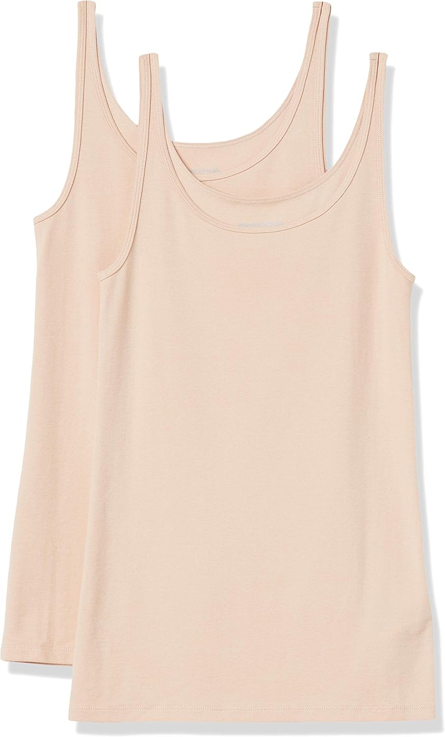 Amazon Essentials Women’s Slim-Fit Thin Strap Tank Top, Pack of 2