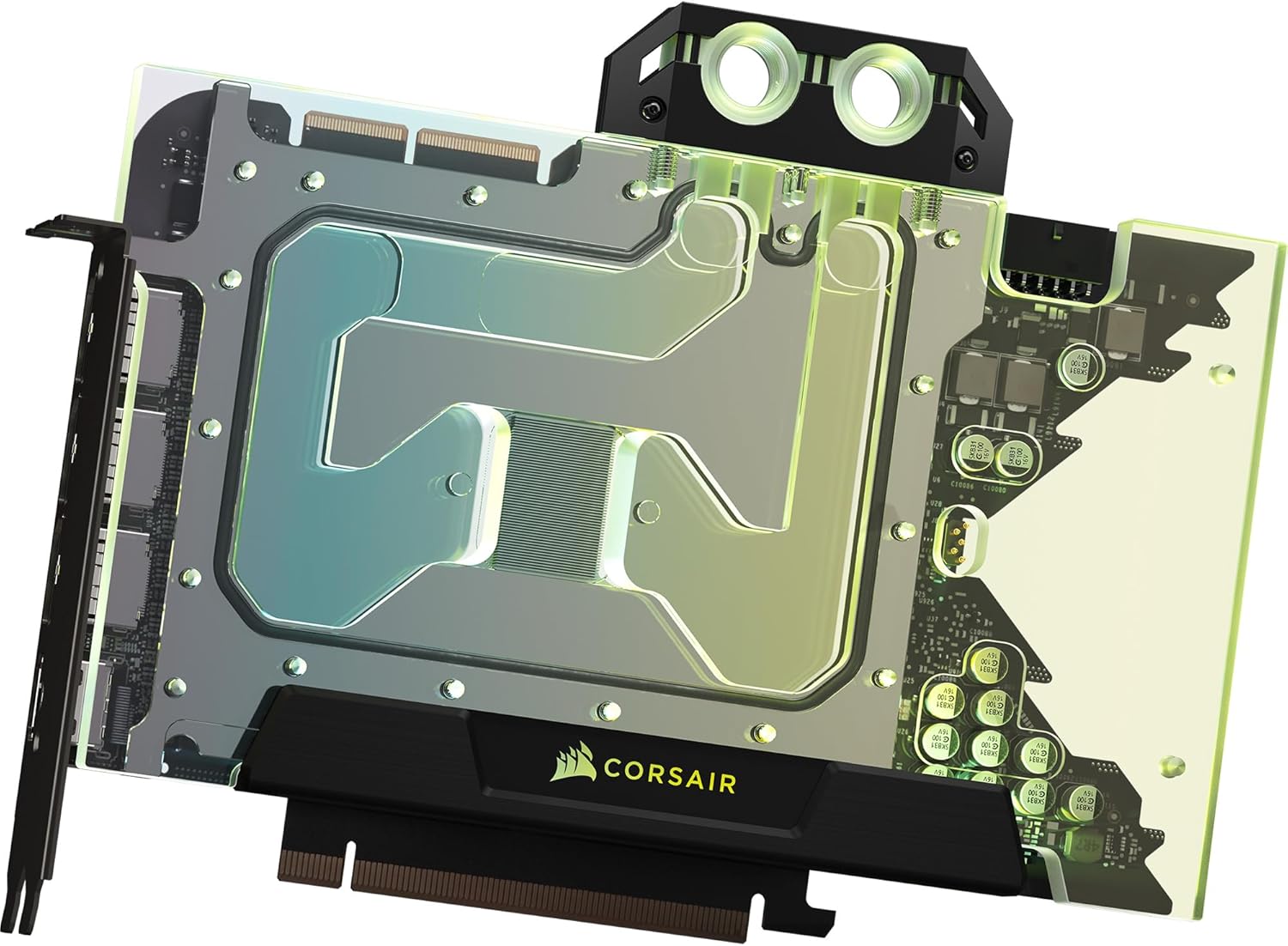 CORSAIR Hydro X Series XG5 RGB 3090 Ti Founders Edition GPU Water Block – For NVIDIA Geforce RTX 3090 Ti Founders Edition Graphics Cards – Clear