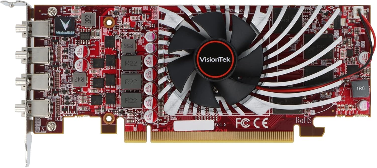 VisionTek AMD Radeon RX 550 Graphic Card – 4 GB GDDR5 – Full-Height