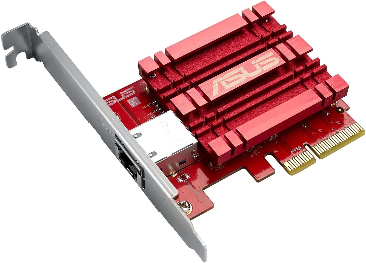 ASUS XG-C100C 10G Network Adapter PCI-E x4 Card with Single RJ-45 Port and Built-in QoS for use with Windows 10/8.1/8/7 and Linux Kernel 4.4/4.2/3.6/3.2 (XG-C100C)