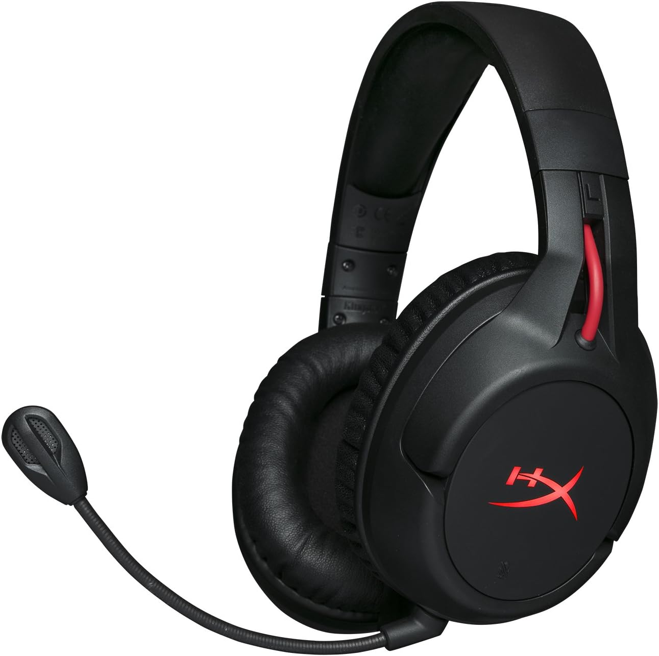 HyperX Cloud Flight – Wireless Gaming Headset, Long Lasting Battery up to 30 Hours, Detachable Noise Cancelling Microphone, Red LED Light, Comfortable Memory Foam, Works with PC, PS4 & PS5