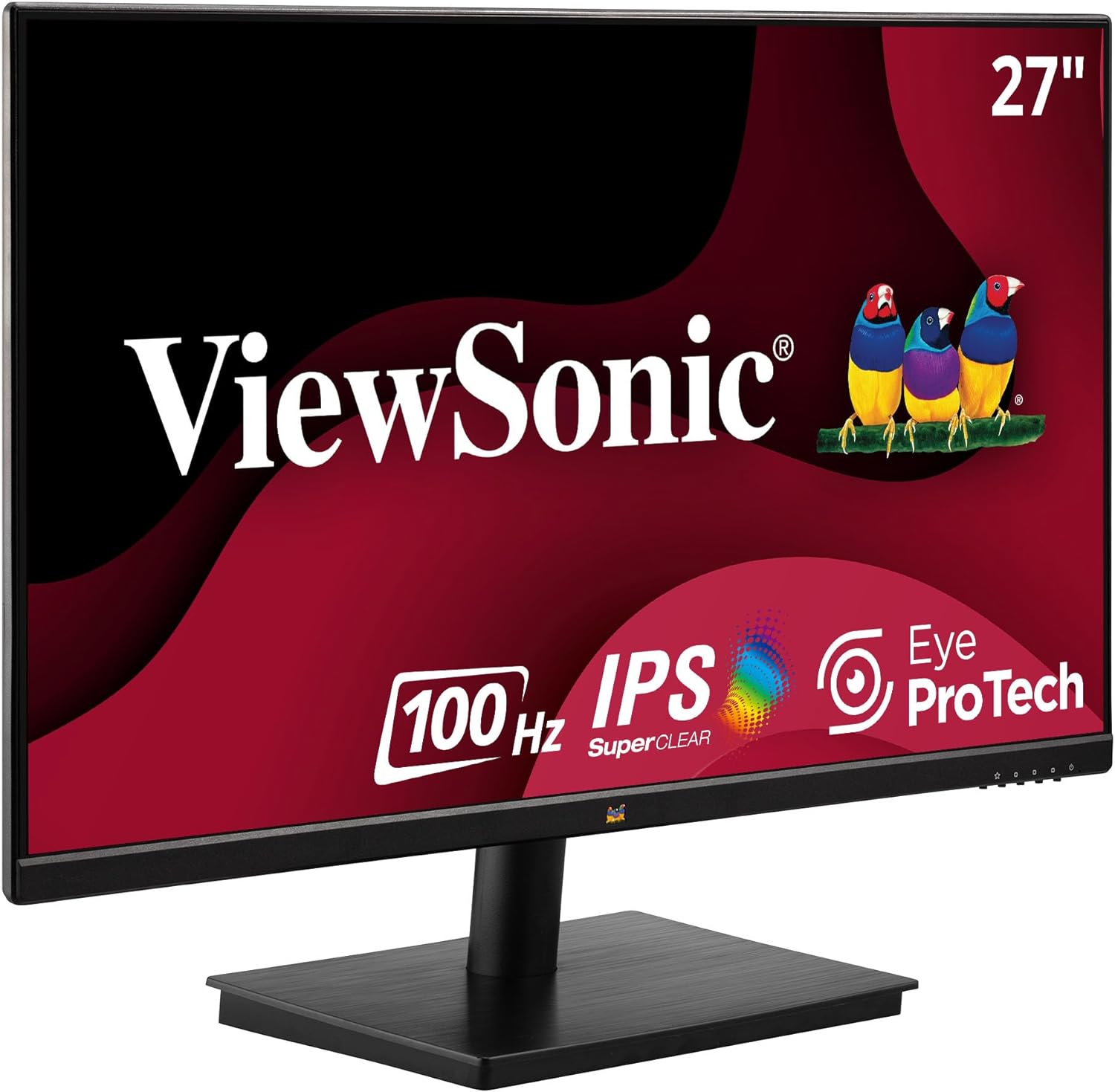 ViewSonic VA2709M 27 Inch IPS Full HD 1080p Monitor with 100Hz, Thin Bezels, Eye Care, HDMI, VGA Inputs for Home and Office