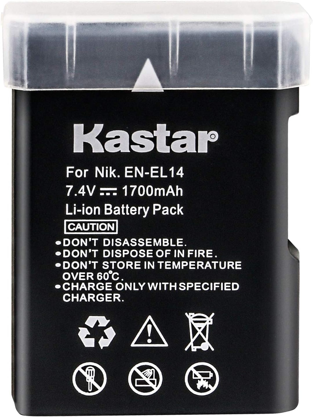 Kastar Battery Replacement for Nikon EN-EL14 EN-EL14a MH-24 MH-24a and Nikon D3100 D3200 D3300 D3400 D3500 D5100 D5200 D5300 D5500 D5600 DF Coolpix P7000 P7100 P7700 P7800 DSLR Camera