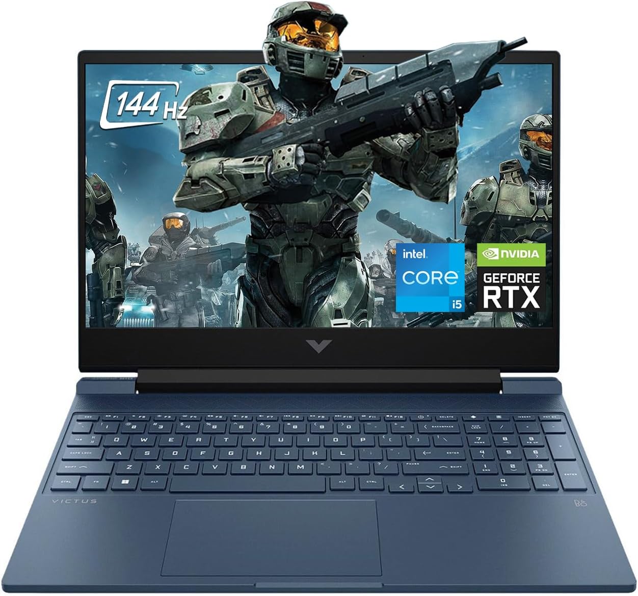 HP Victus 15.6″ Full HD 144Hz Gaming Laptop | Intel Core i5-12450H | NVIDIA GeForce RTX 3050 | 16GB DDR4 RAM | 2TB SSD | Backlit Keyboard | Windows 11 | Performance Blue