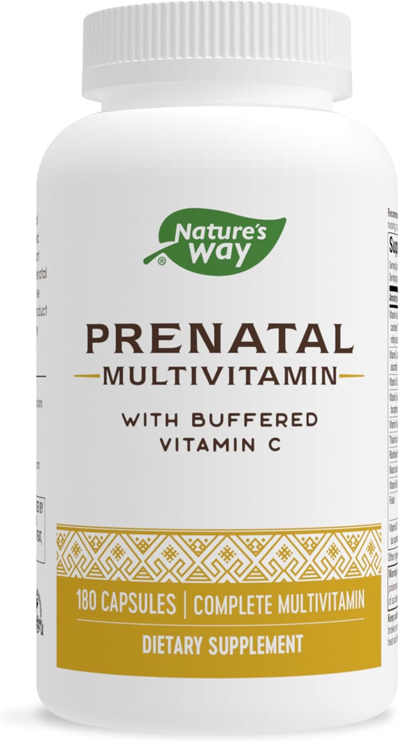 Nature’s Way Prenatal Multivitamin, with folate for Healthy Brain and Spinal Development*, 180 Capsules