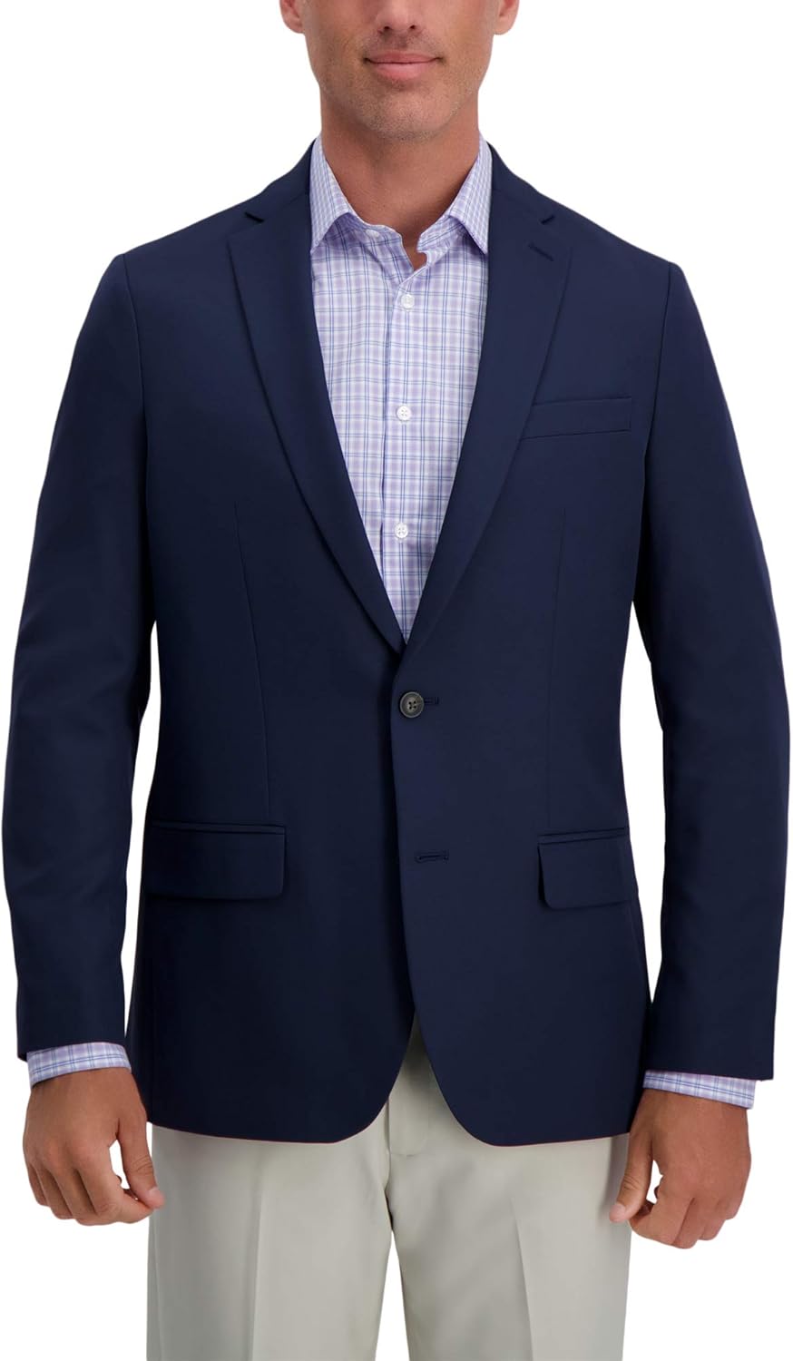 Haggar Men’s The Active Series Classic Fit Gabardine Blazer (Regular and Big and Tall Sizes)