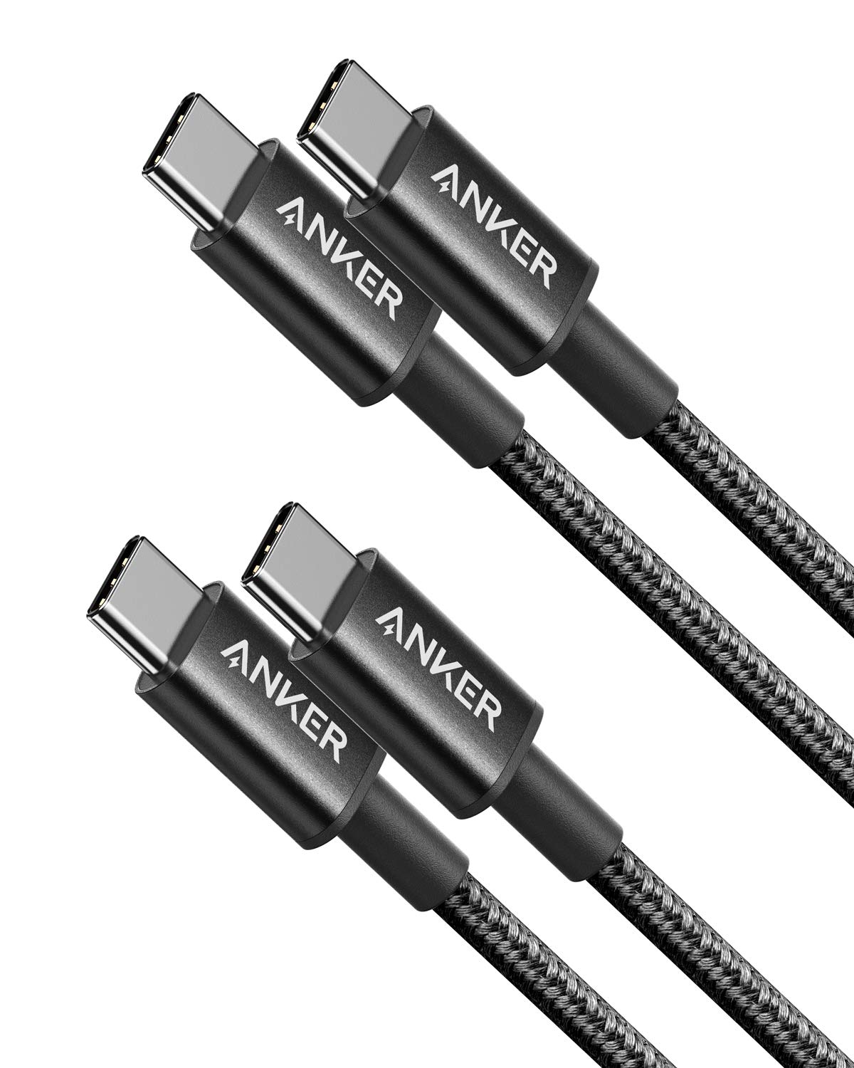 Anker USB C to USB C Cable, Type C 60W Fast Charging Cable (3.3FT, 2Pack) for iPhone 16 Series, iPad Mini 6 and More (USB 2.0,Black)