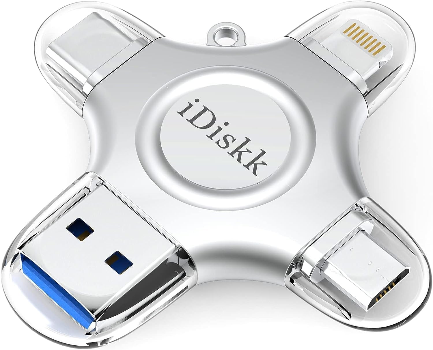 【1T B App*le Certified】 iDiskk 1T Photo Memory Stick for iPhone USB Flash Drive for USB-C iPad Android, Samsung USB for iPhone 16/15/14/13/13 pro/12/12 pro/12 mini/11/11/Pro/XR/X, Photo Stick for PC