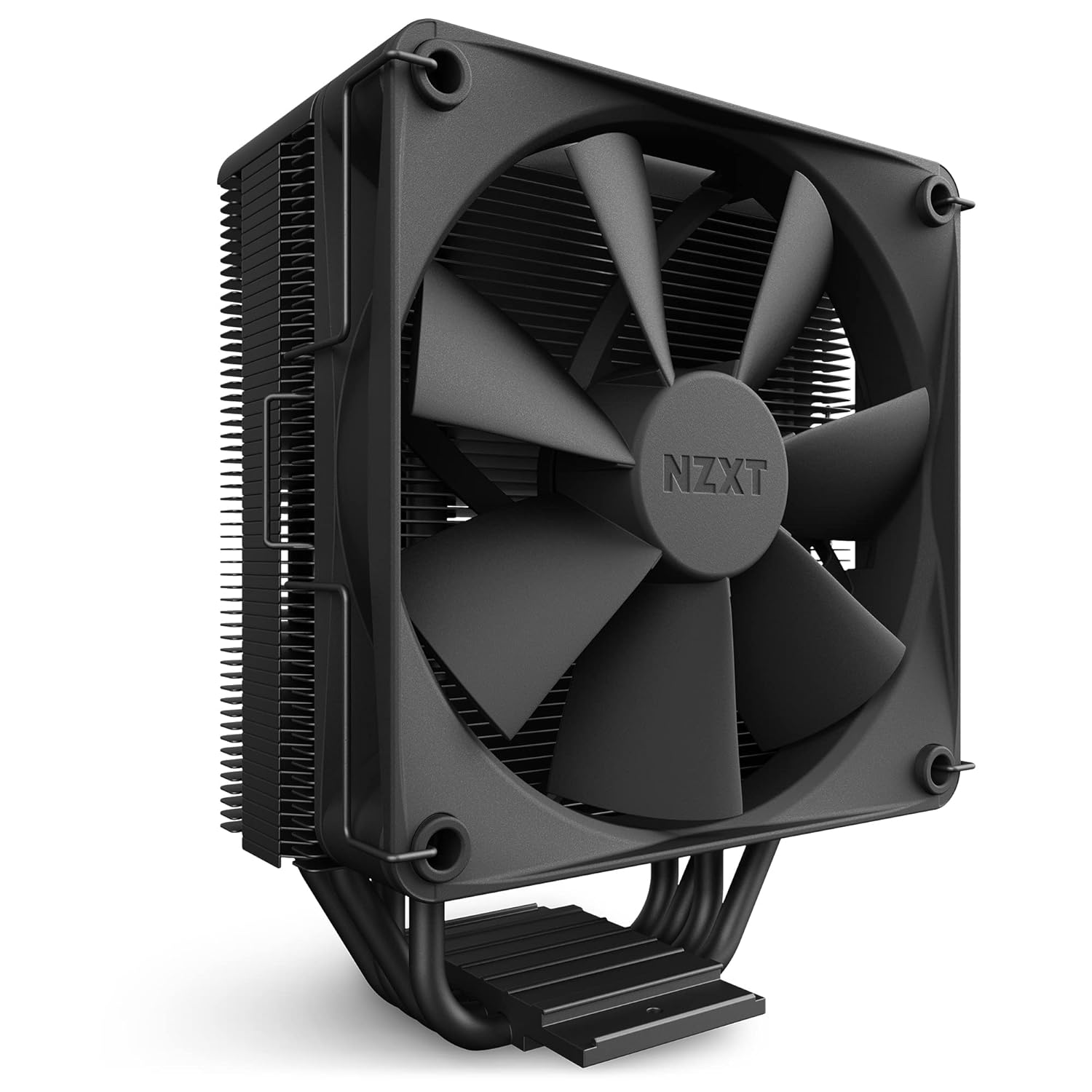 NZXT T120 CPU Air Cooler – RC-TN120-B1 – Conductive Copper Pipes – Fluid Dynamic Bearings – AMD and Intel Compatibility – Black