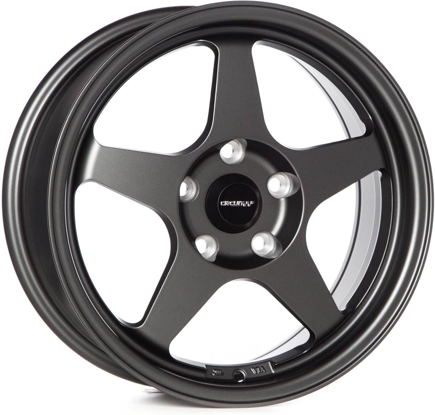 Circuit Performance CP22 16×7 Flat Gun Metal Grey 5×114.3 +35mm Offset Wheels Spoon SW388 Style