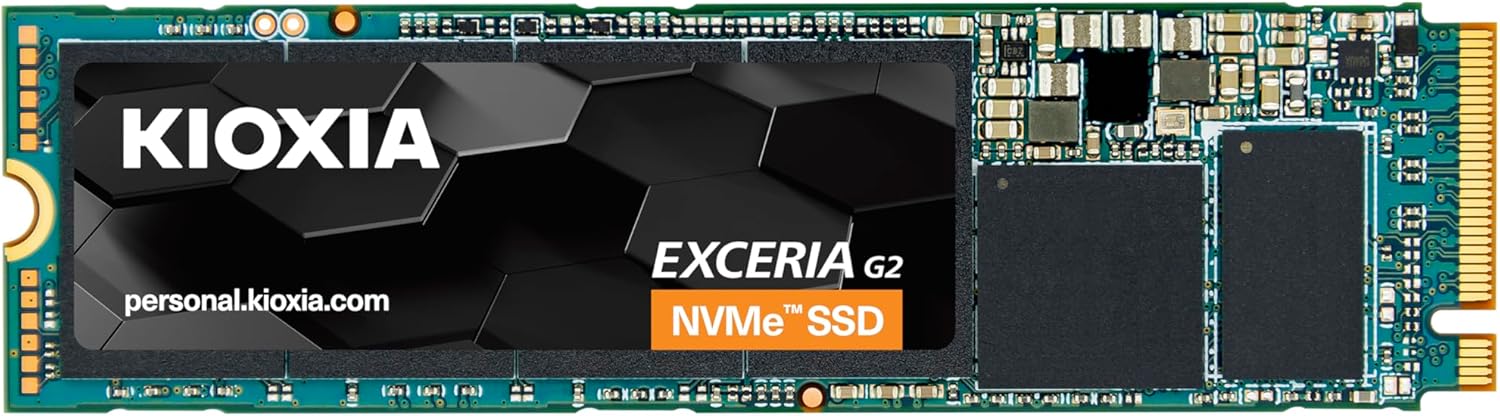 KIOXIA EXCERIA NVMe SSD 1TB PCIe/NVMe 1.3 Gen3x4 2100 MB/s M.2 2280 Form Factor