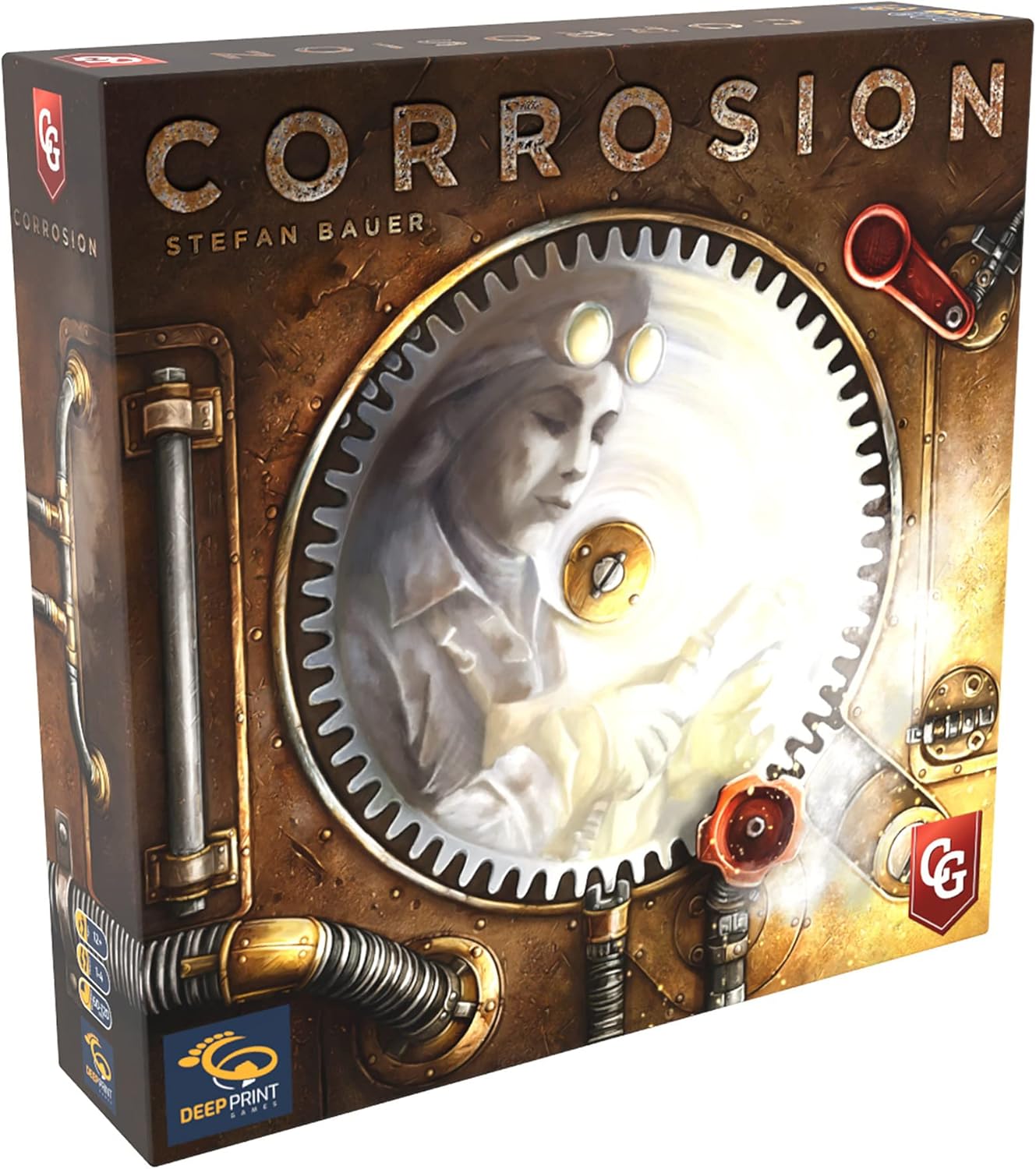 Capstone Games: Corrosion, Strategy Board Game, Medium-Heavy Euro with Ample Player Interaction, 1 to 4 Players, 60 to 120 Minute Play Time, Ages 12 and Up