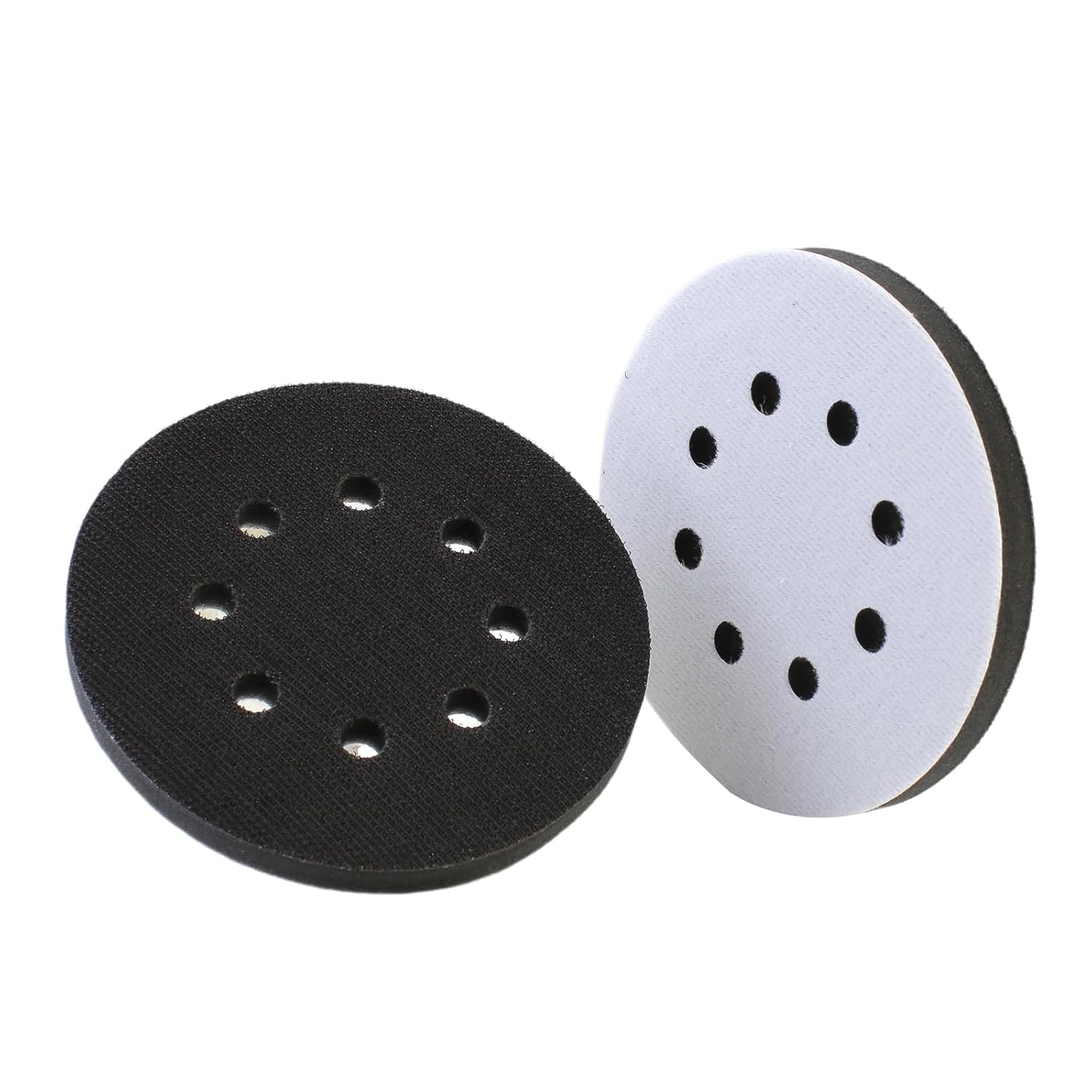 2 Pack 5 Inch 8 Holes Foam Interface Pad Surfprep Foam Sanding Pads for Buffer (2 Pack)