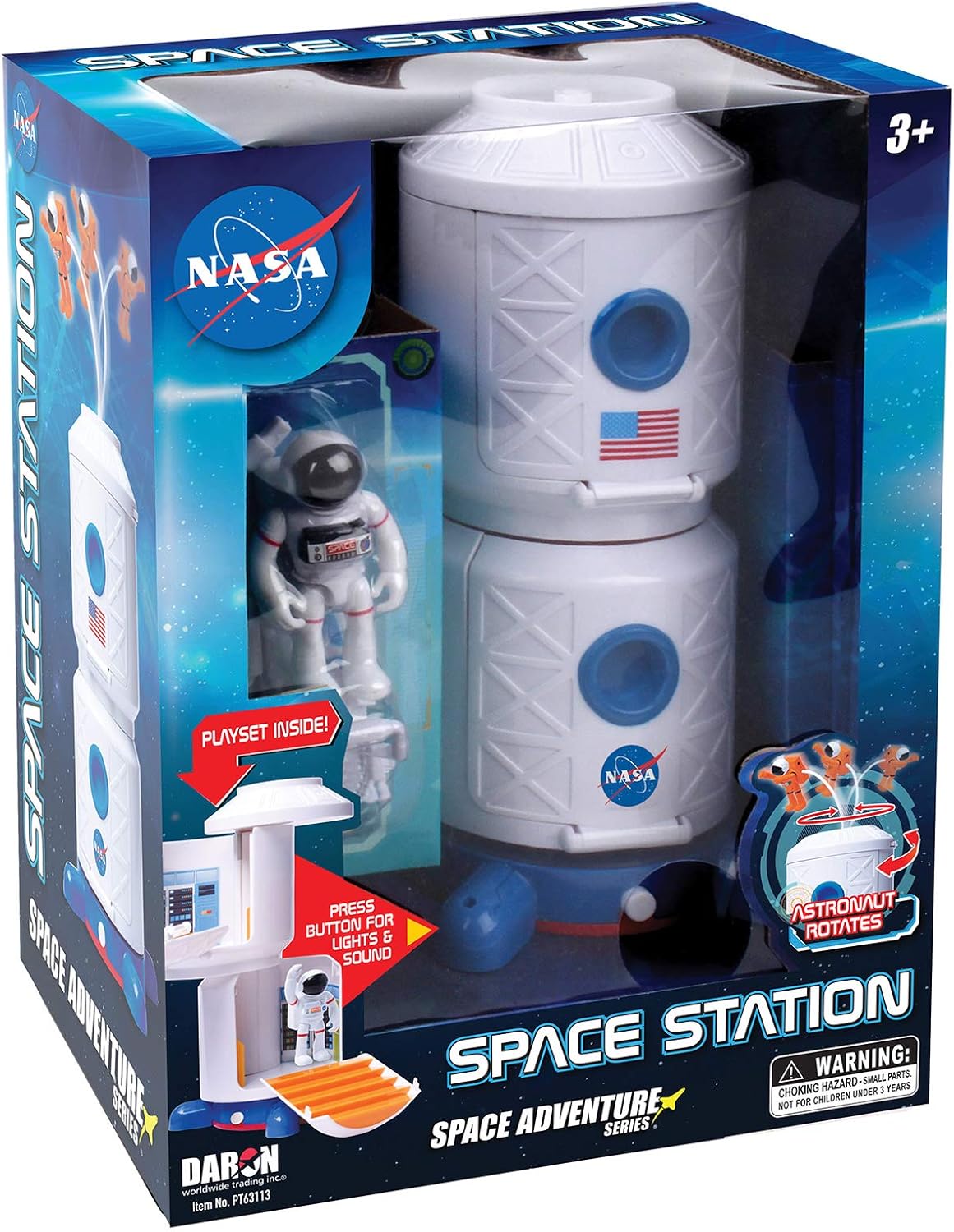 Daron NASA Space Adventure Series: Space Station with Lights, Sounds & Figurine (B07R4XX8S8)