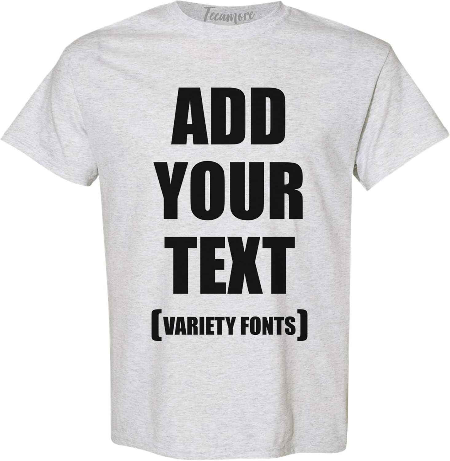 Custom T Shirts for Men & Women Add Your Text Personalized Unisex Cotton T-Shirt