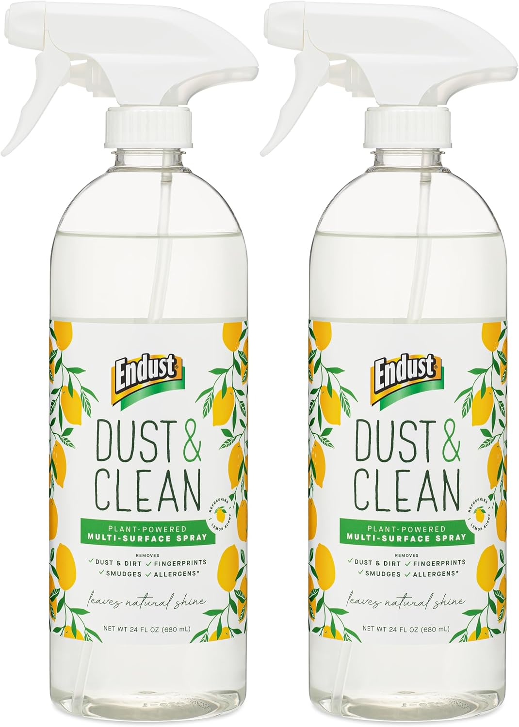 Endust Plant-based Multi-surface Dusting & Cleaning Spray, 24 Fl Oz (Pack of 2)