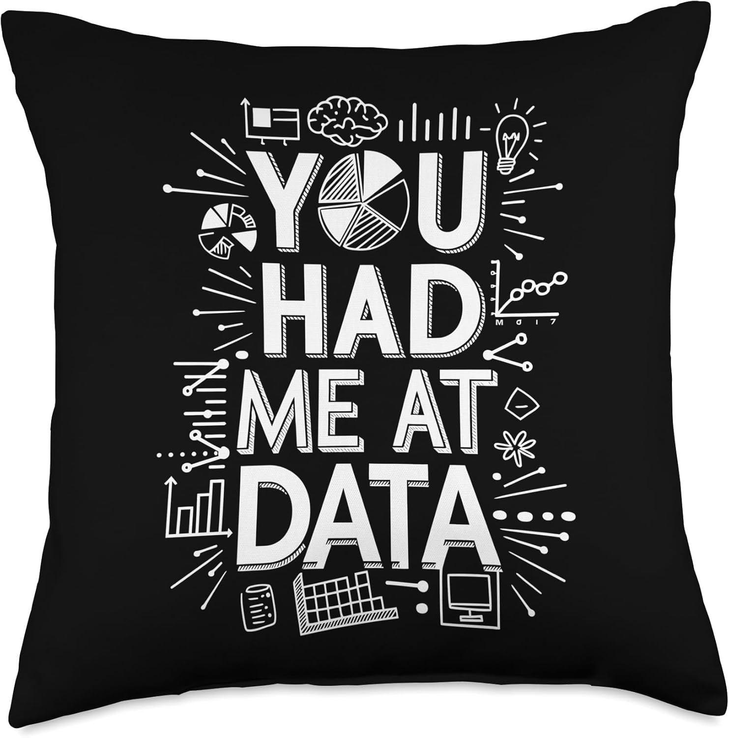 Data Scientist Design For Statistician And Data Science Throw Pillow