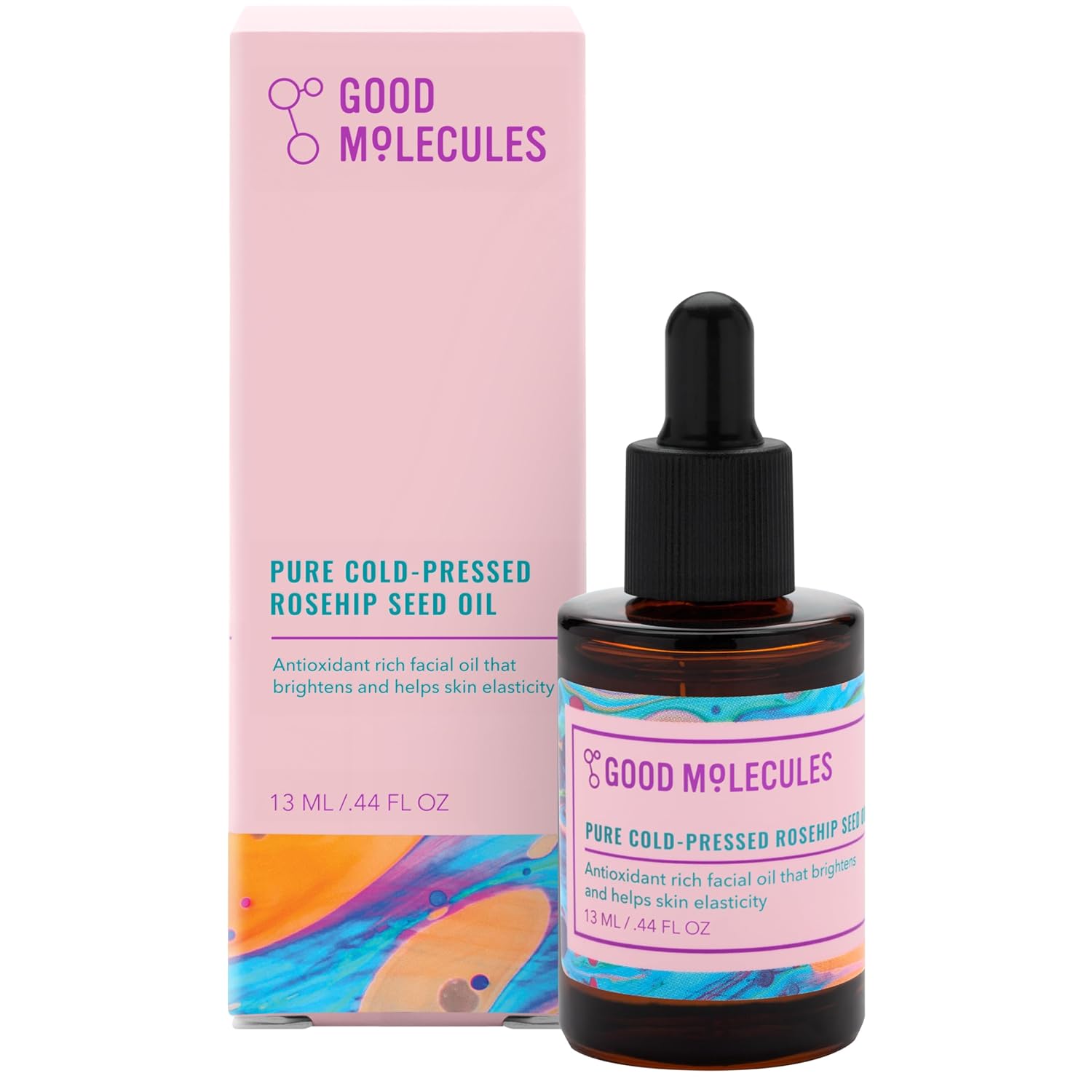 Good Molecules Pure Cold-Pressed Rosehip Seed Oil – Moisturizing, Anti-Aging Facial Oil to Plump, Balance, Hydrate – Natural Skincare for Face