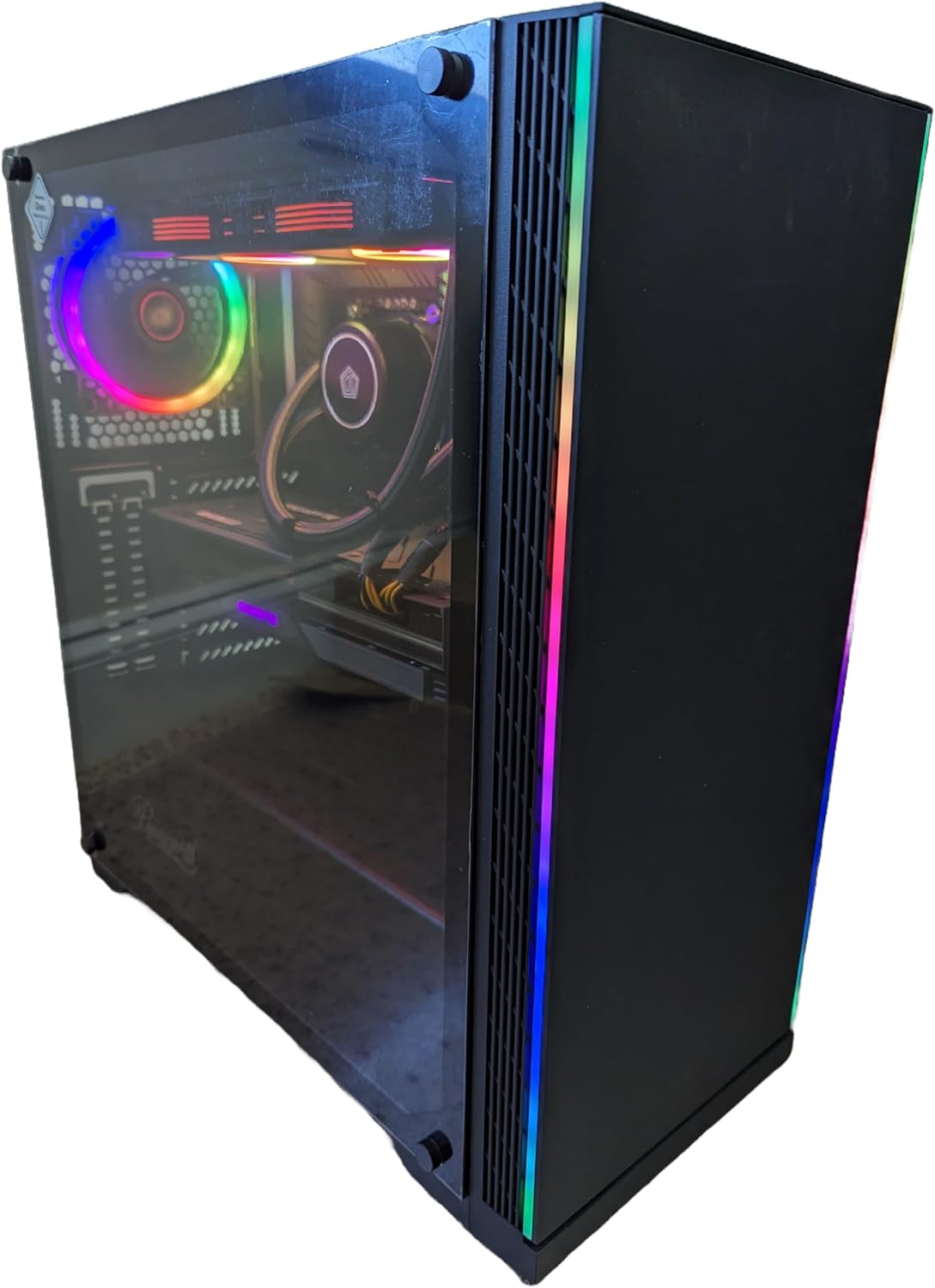 Centaurus Polaris 4T7 Gaming PC – Intel i7 13700K 16-Core, GeForce RTX 4070, 32GB DDR5 RAM, 1TB NVMe SSD, Tempered Glass, RGB, WiFi, CPU Liquid Cooler AIO, Windows 11 PRO. Custom Professional Desktop