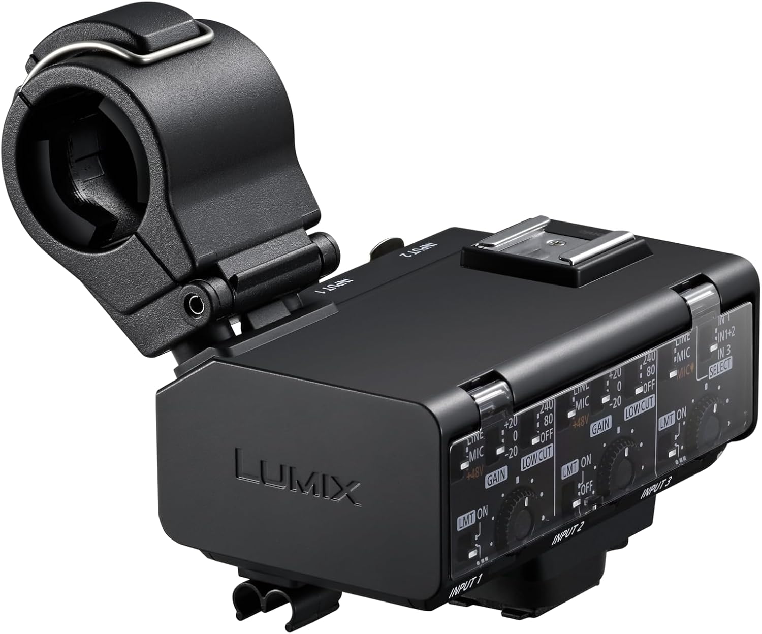 Panasonic LUMIX DMW-XLR2 XLR Microphone Adaptor for 4ch Audio Recording, High Resolution Sound Recording, and 32-bit Float Recording