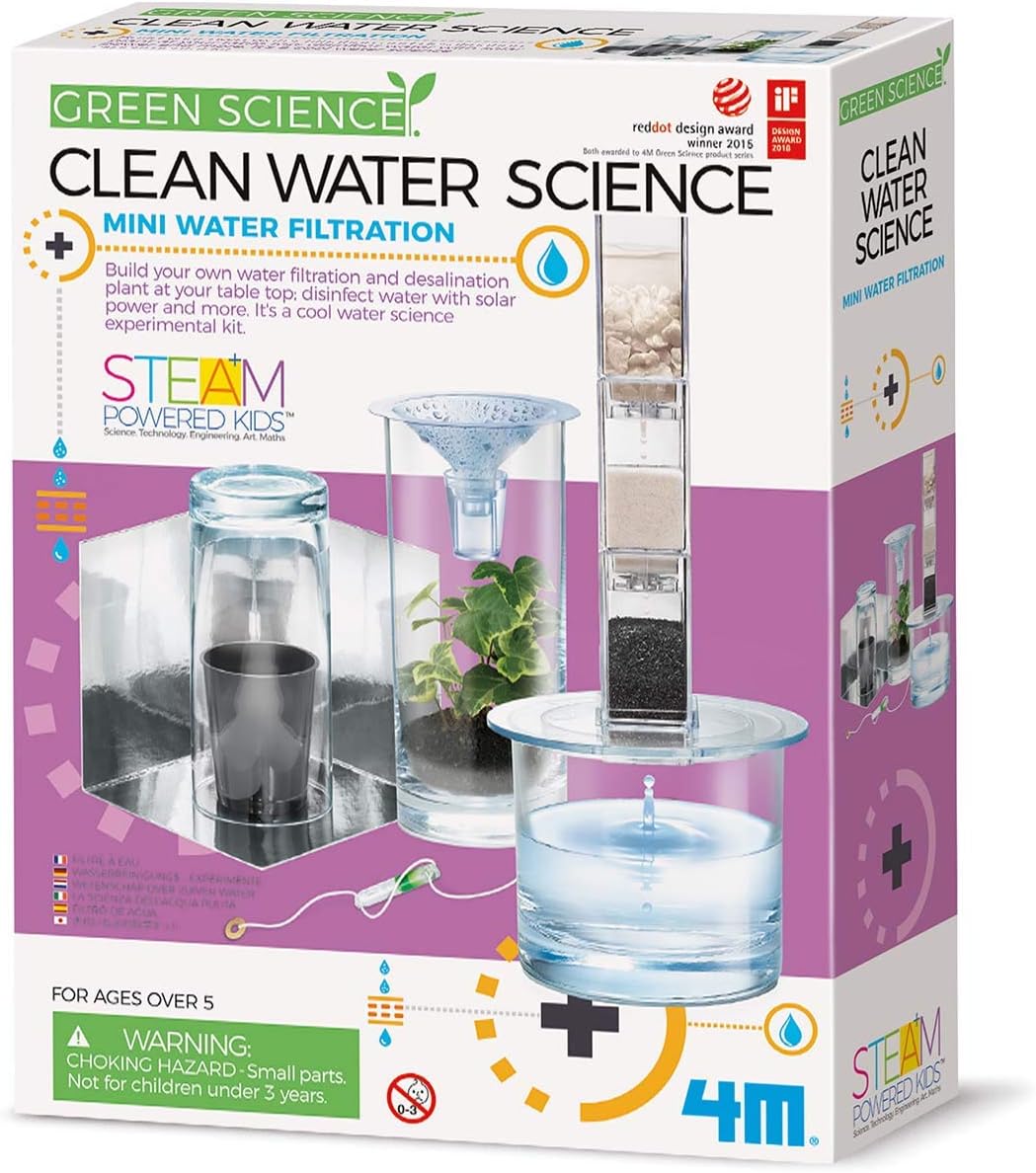 4M Clean Water Science – Climate Change, Global Warming, Lab – STEM Toys Educational Gift for Kids & Teens, Girls & Boys