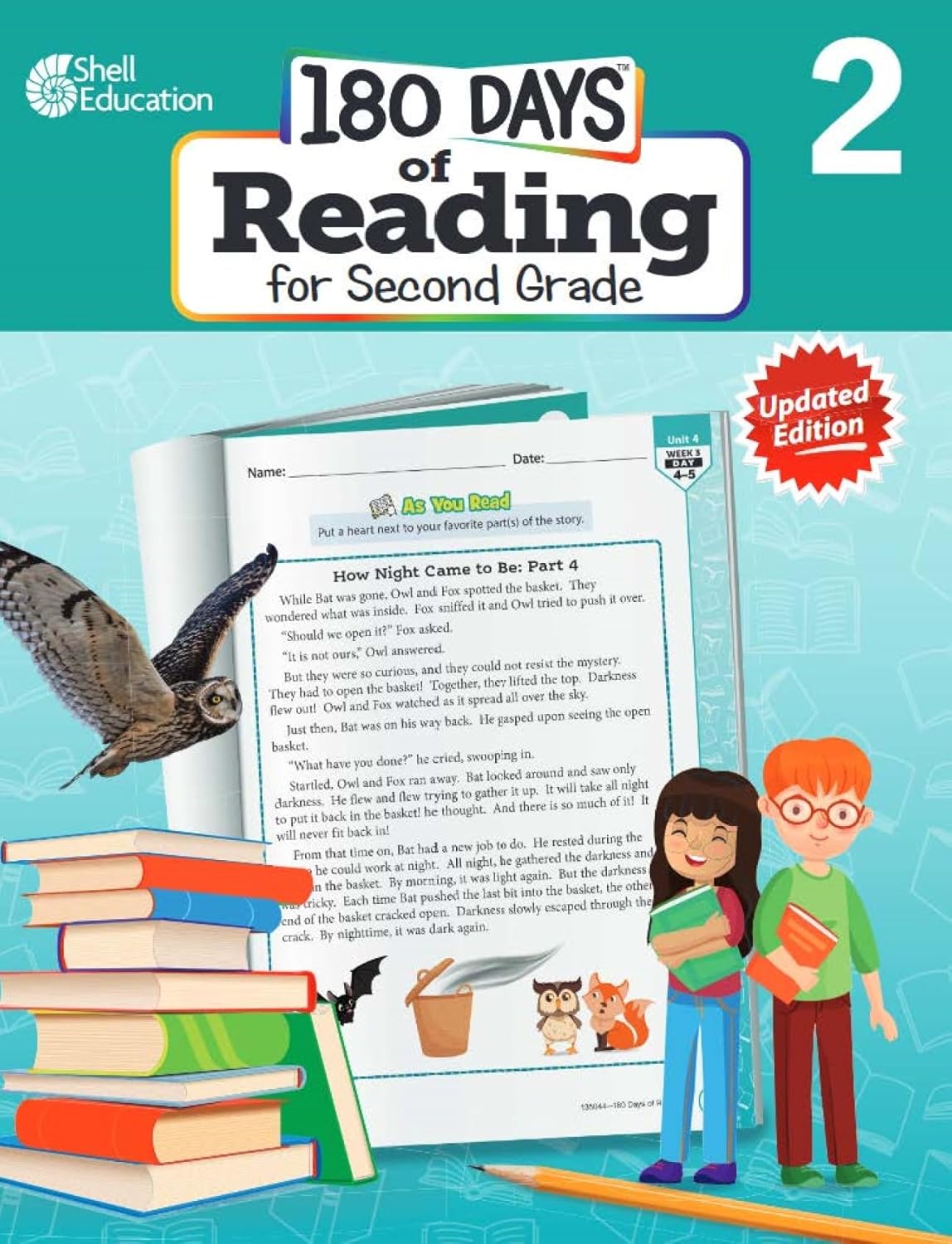 180 Days: Reading for 2nd Grade 2nd Edition Practice Workbook for Classroom and Home, Cool and Fun Practice Created by Teachers (180 Days of Practice)