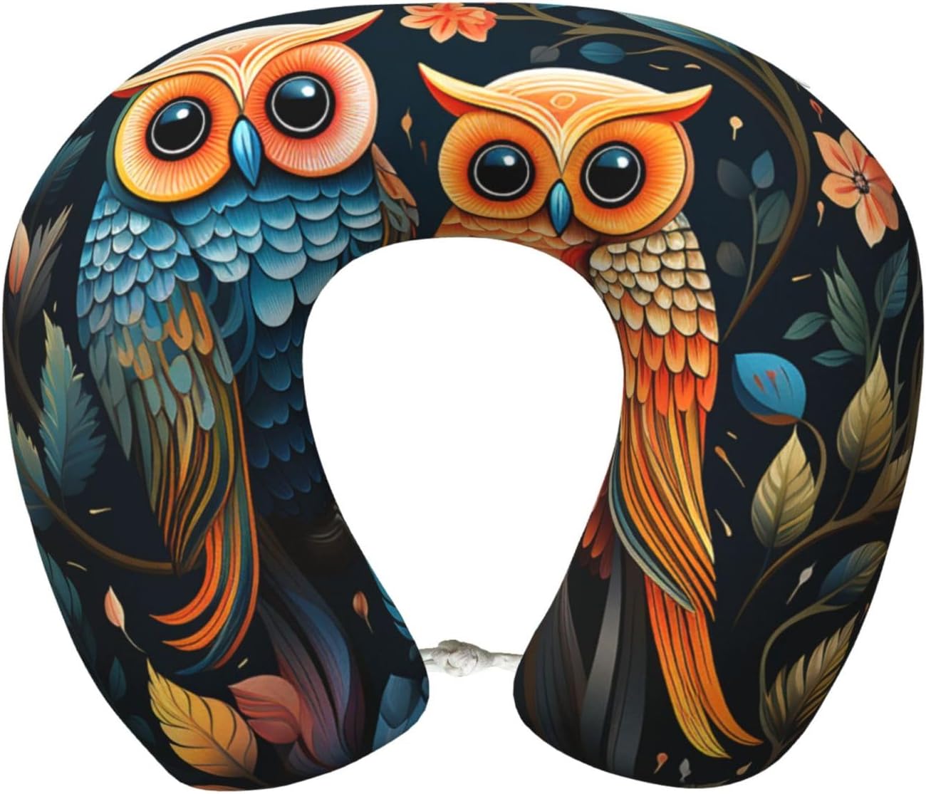 Travel Neck Pillow U Shape Memory Foam Travel Pillow Owl Pattern Airplane Pillow for Sleeping Comfortable Support Pillow for Head Support Neck Pillows for Trains Self-Driving Cars Travel Essentials