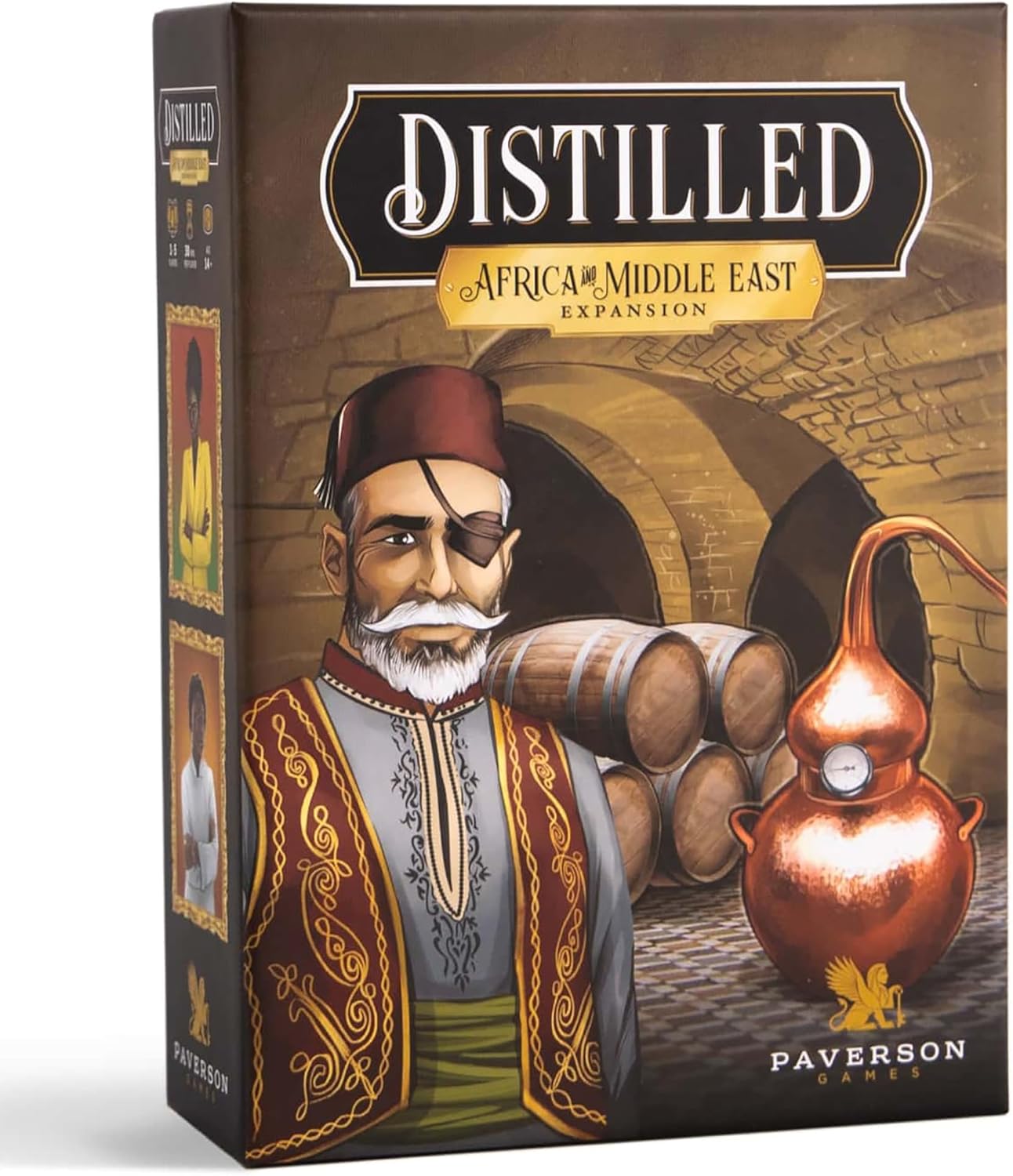 Paverson Games: Distilled: Africa & Middle East Expansion – Thematic Strategy Card Game, Crafting Spirits Board Game, Ages 14+, 1-5 Players, 60+ Mins