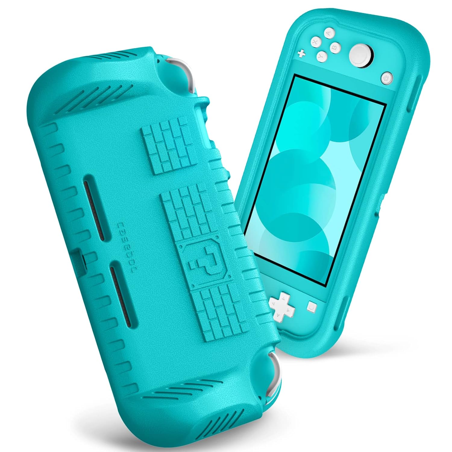 Fintie Kids Case for Nintendo Switch Lite 2019 w/2 Game Card Slots – [Ultralight] [Shockproof] Protective Cover with Ergonomic Grip, Kids Friendly Grip Case for Switch Lite Console, Turquoise