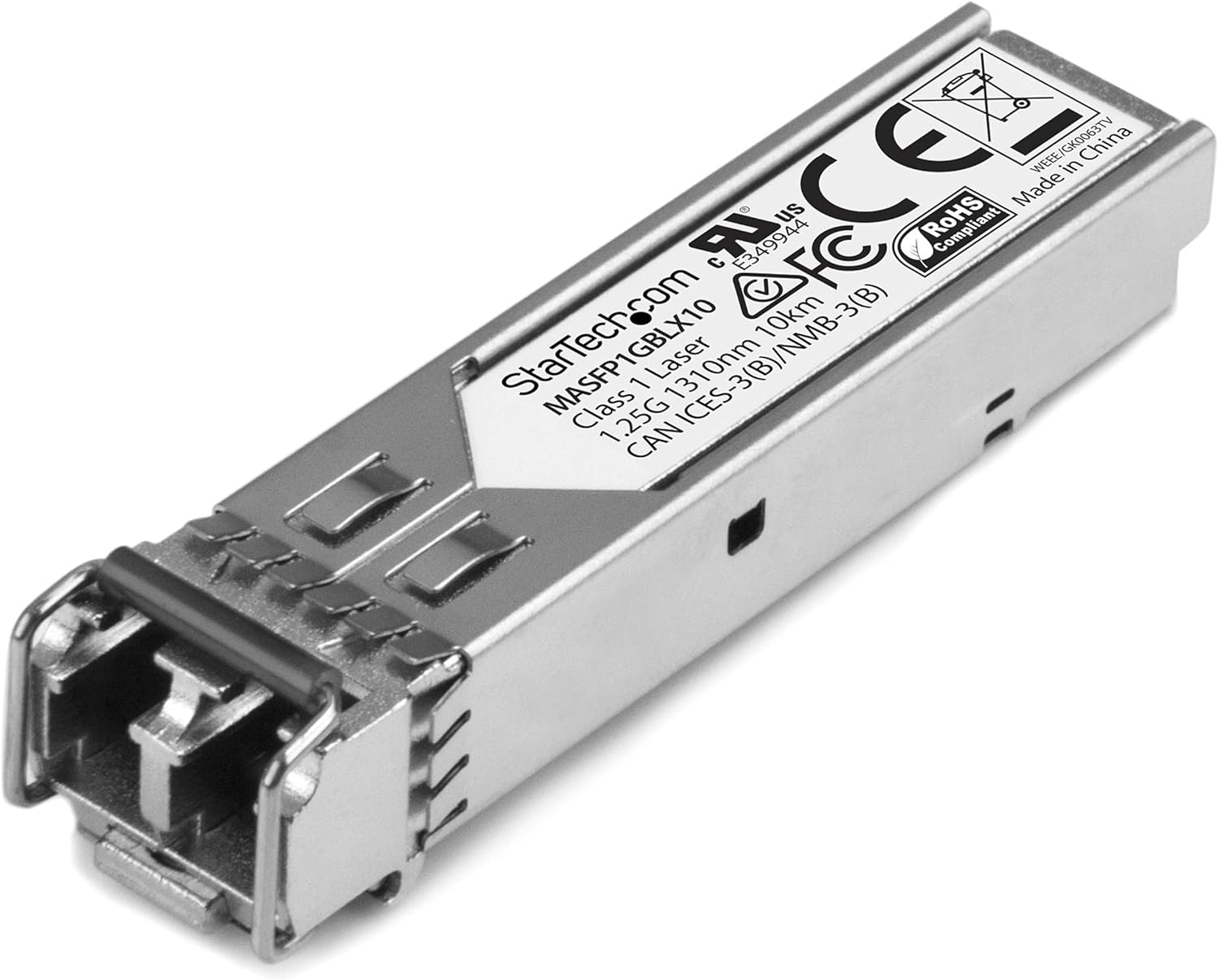 StarTech.com Cisco Meraki Compatible SFP Module – 1000BASE-LX – 1GbE Single Mode Fiber SMF Optic Transceiver – 1GE Gigabit Ethernet LC 10km – 1310nm Cisco Meraki MS225, MX400, MS250 (MASFP1GBLX10)