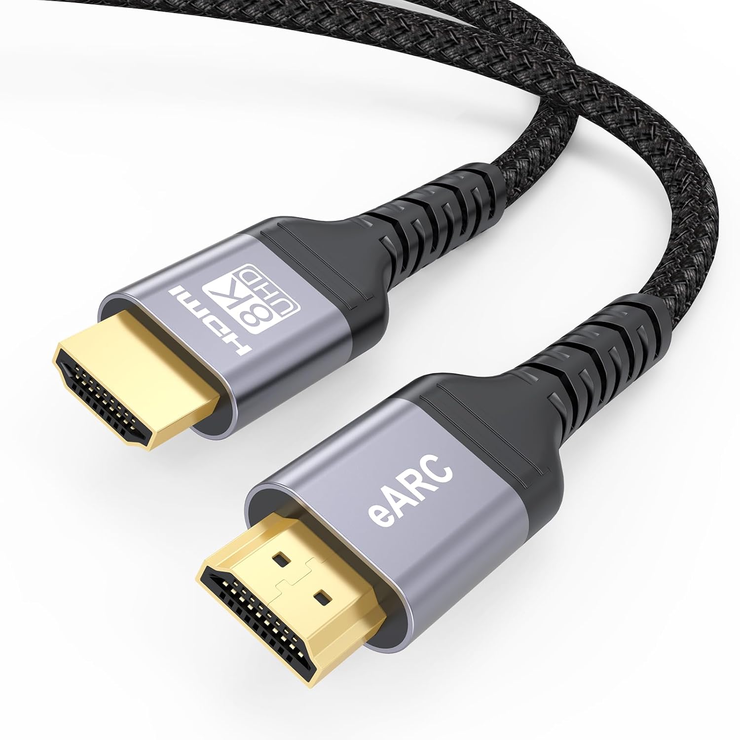 8K HDMI ARC/eARC Cable for Soundbar to TV 3FT, eARC HDMI Cable 2.1 48Gbps Ultra High Speed HDMI Cord Dolby Atmos 8K@60Hz, 4K@120Hz HDR 3D HDCP2.3&2.3 for Vizio Sono Samsung Bose Sound bar