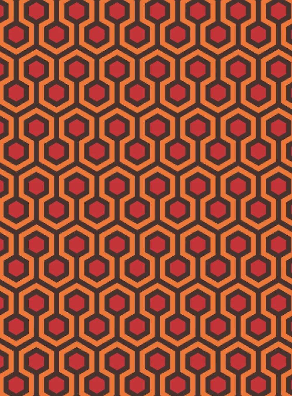 Extra Large Dot Grid Notebook Journal Room 237 Diary Red Orange | 8.5″x11.5″ Large 100 Pages Dotted | Design Inspired by The Shining: Desk-size … Overlook Hotel Carpet) (German Edition)