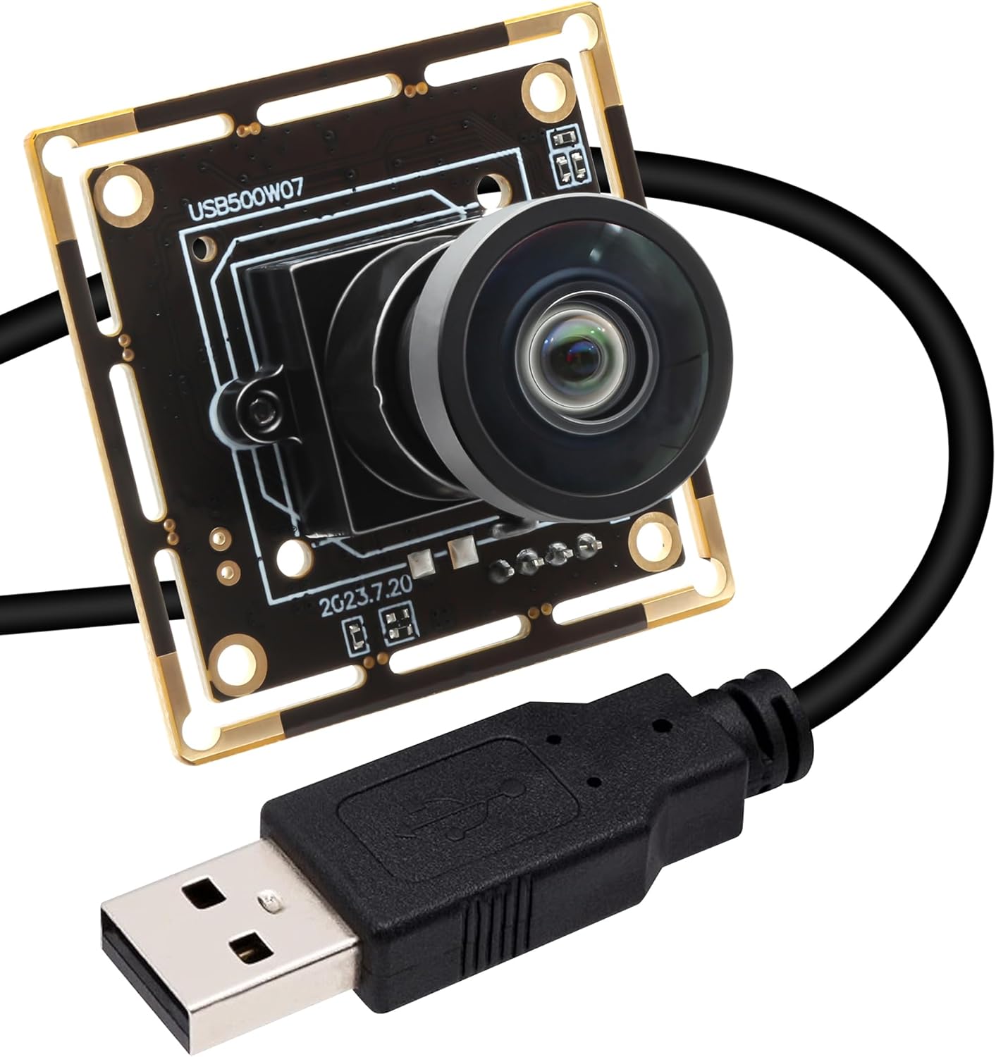 SVPRO 5MP 30FPS USB Camera Module with M12 120 Degree Wide Angle Webcam Board IMX335 Low Light Camera Board for Computer Vision Industrial Camera for PC,Raspberry Pi, Jeston Nano