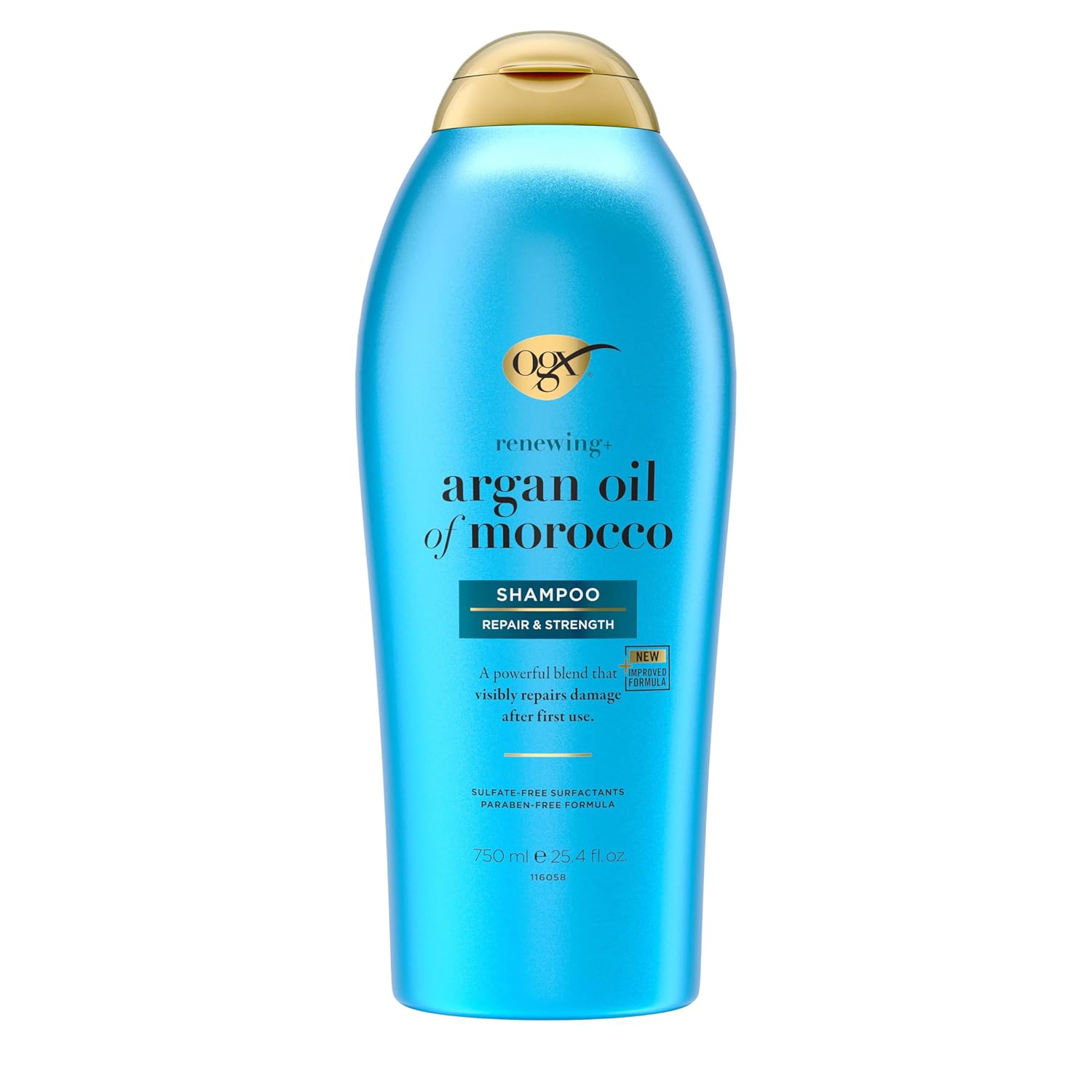 OGX Renewing Argan Oil of Morocco Shampoo – Strengthens and Repairs Dry, Damaged Hair – Paraben-Free, Sulfate-Free – 25.4 fl. oz